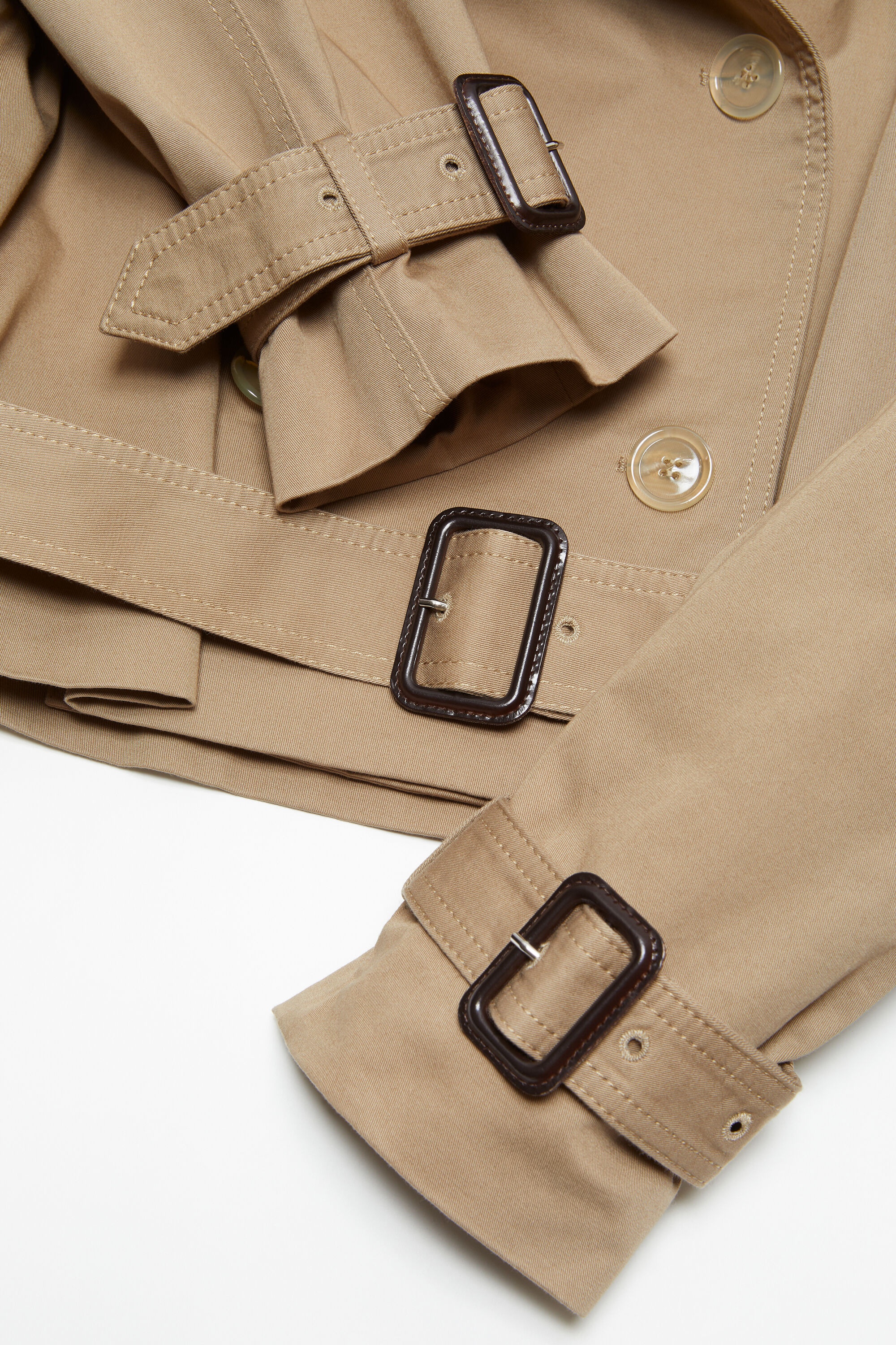 Double-breasted trench jacket - Cold beige - 6
