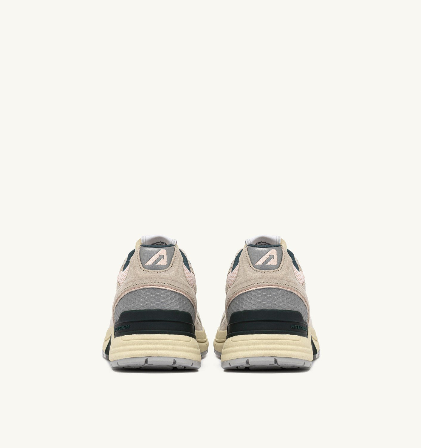 HYPERWAY SNEAKERS IN WHITE AND PINK MESH AND SUEDE - 3