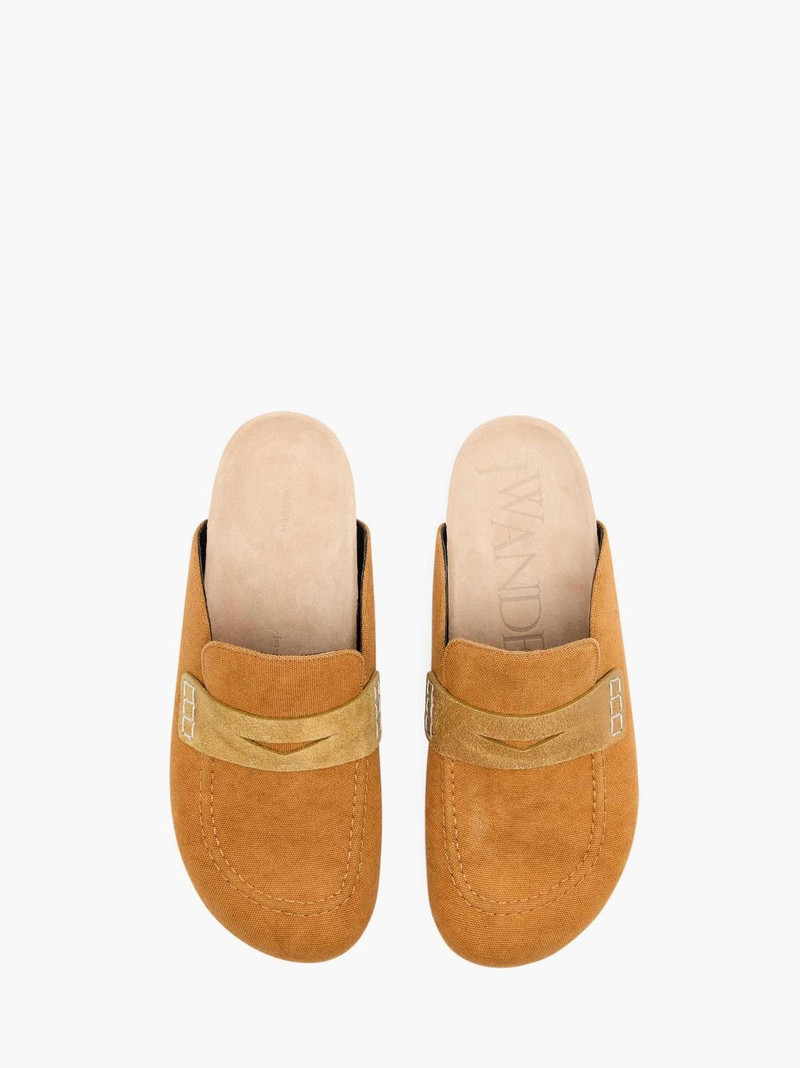 CANVAS LOAFER MULES 4