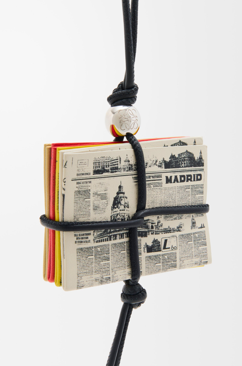 Loewe Newspaper charm in calfskin outlook