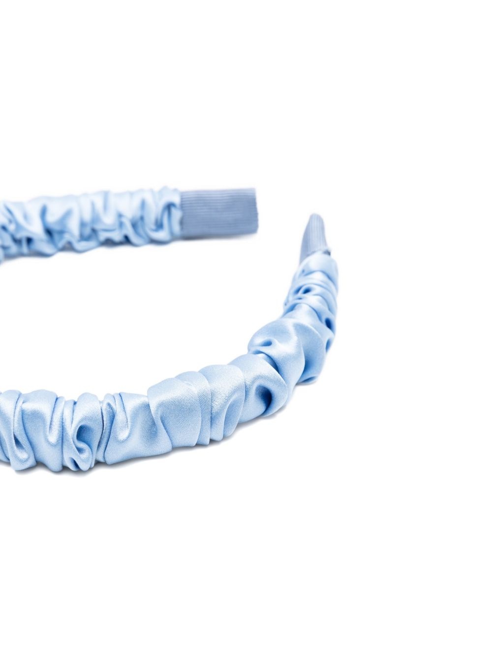 ruched satin headband - 2