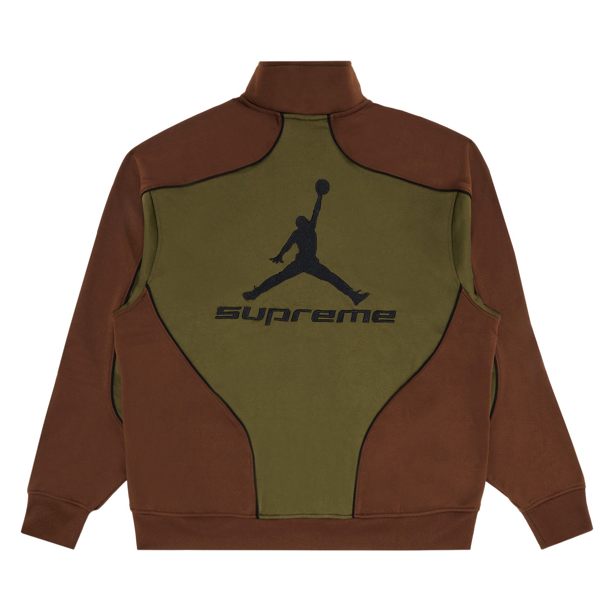 Supreme x Jordan Tricot Track Jacket 'Olive' - 2