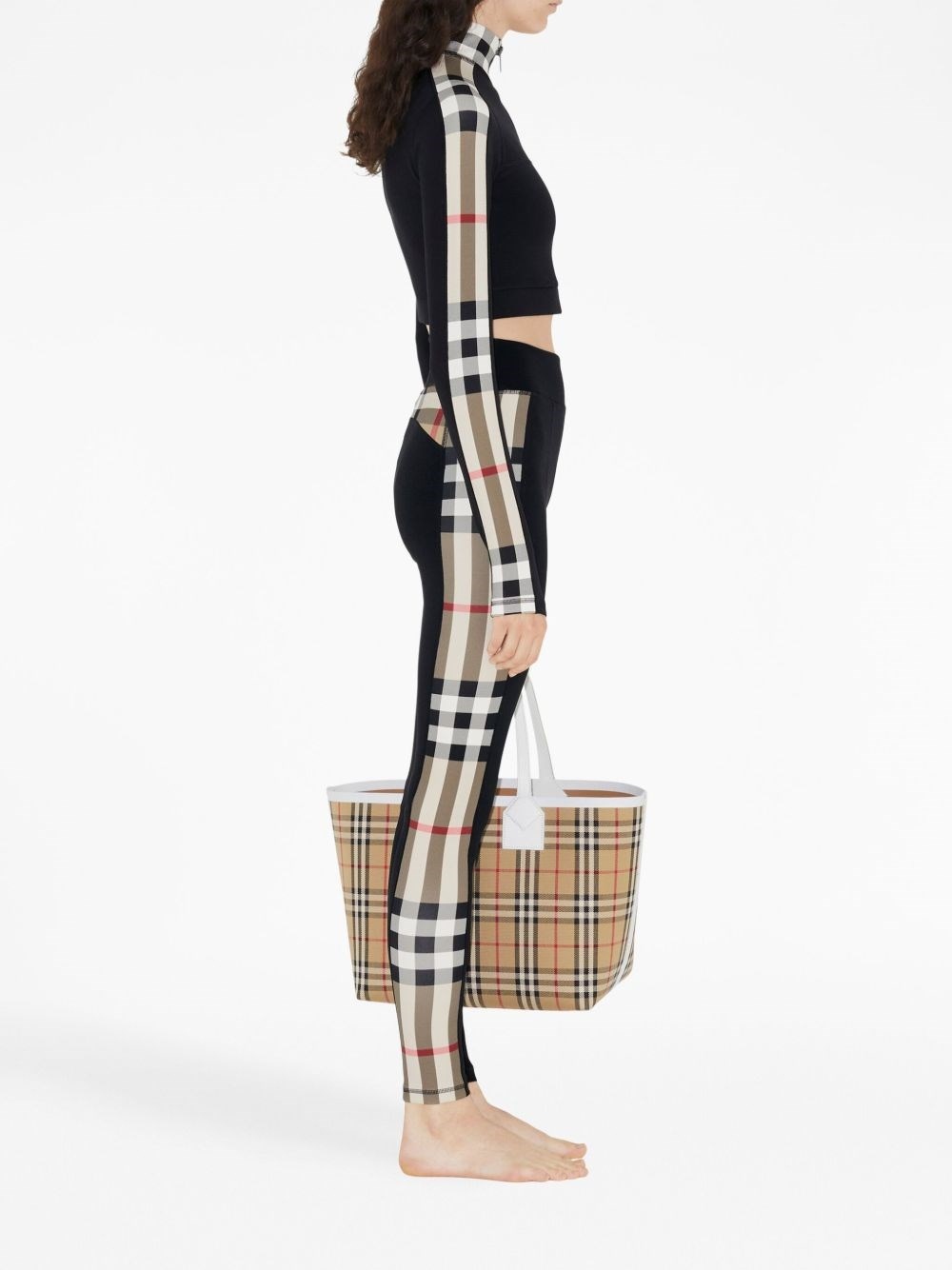 Check motif leggings - 3