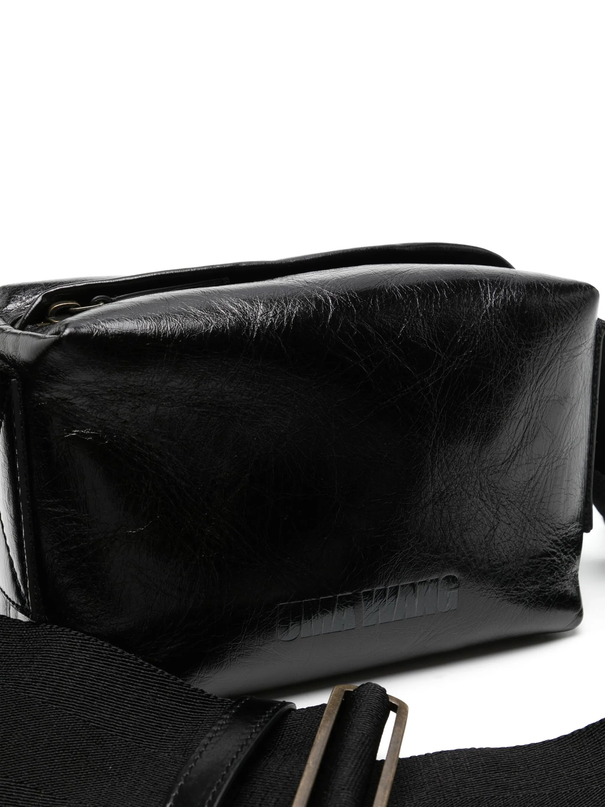 Uma Wang Medium Leather Shoulder Bag - 3