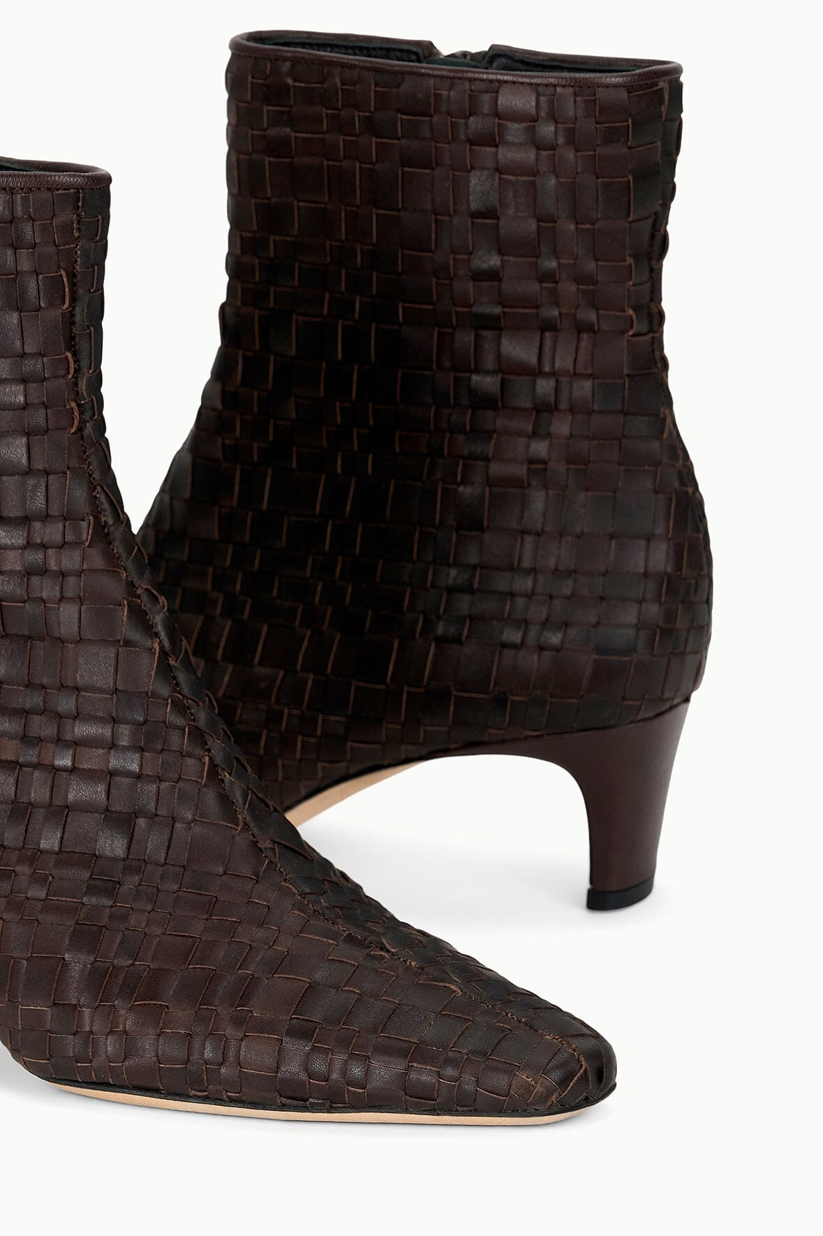 STAUD WALLY ANKLE BOOT ESPRESSO WOVEN - 7
