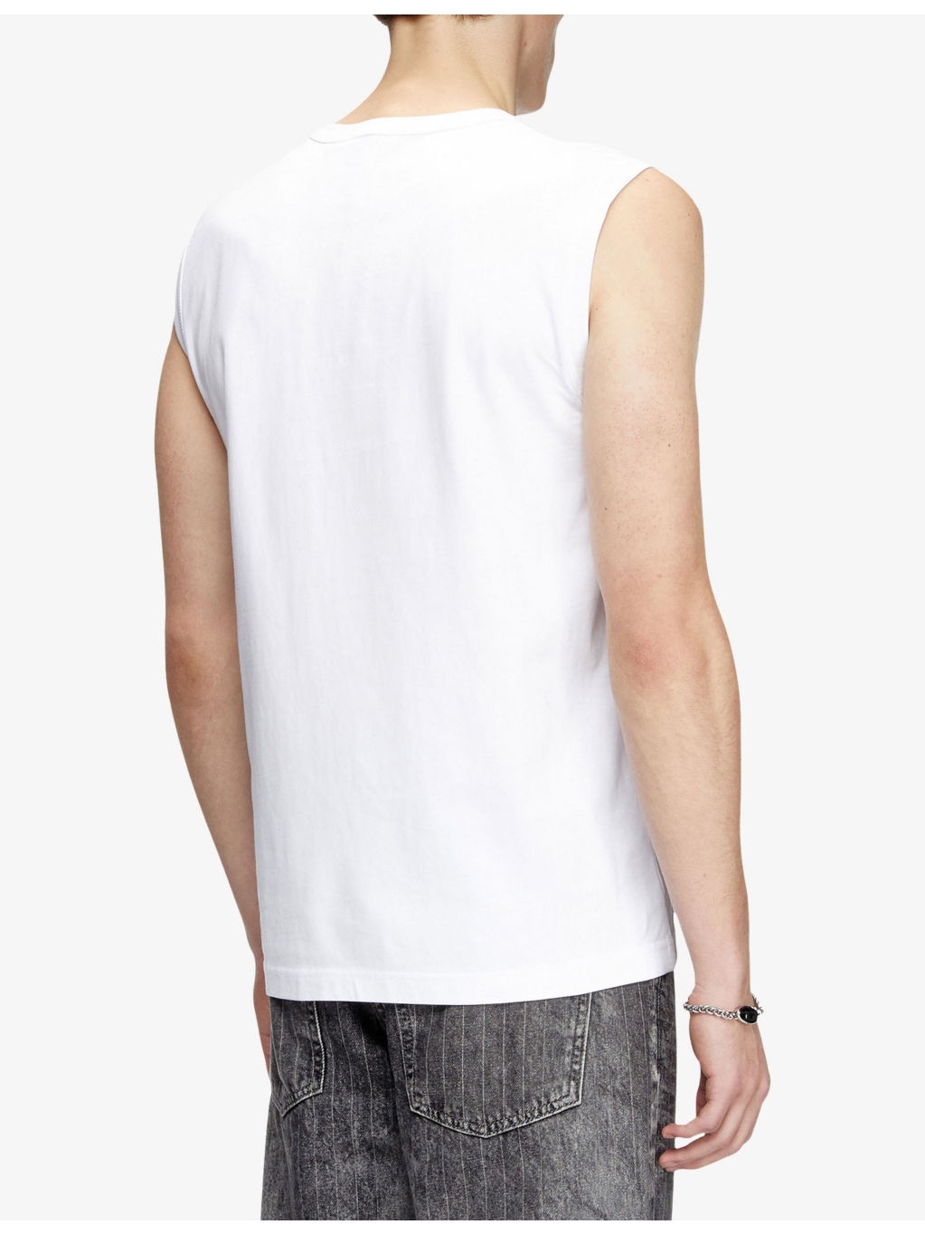 T-Bisco-Od Brand-Plaque Cotton Top - 4