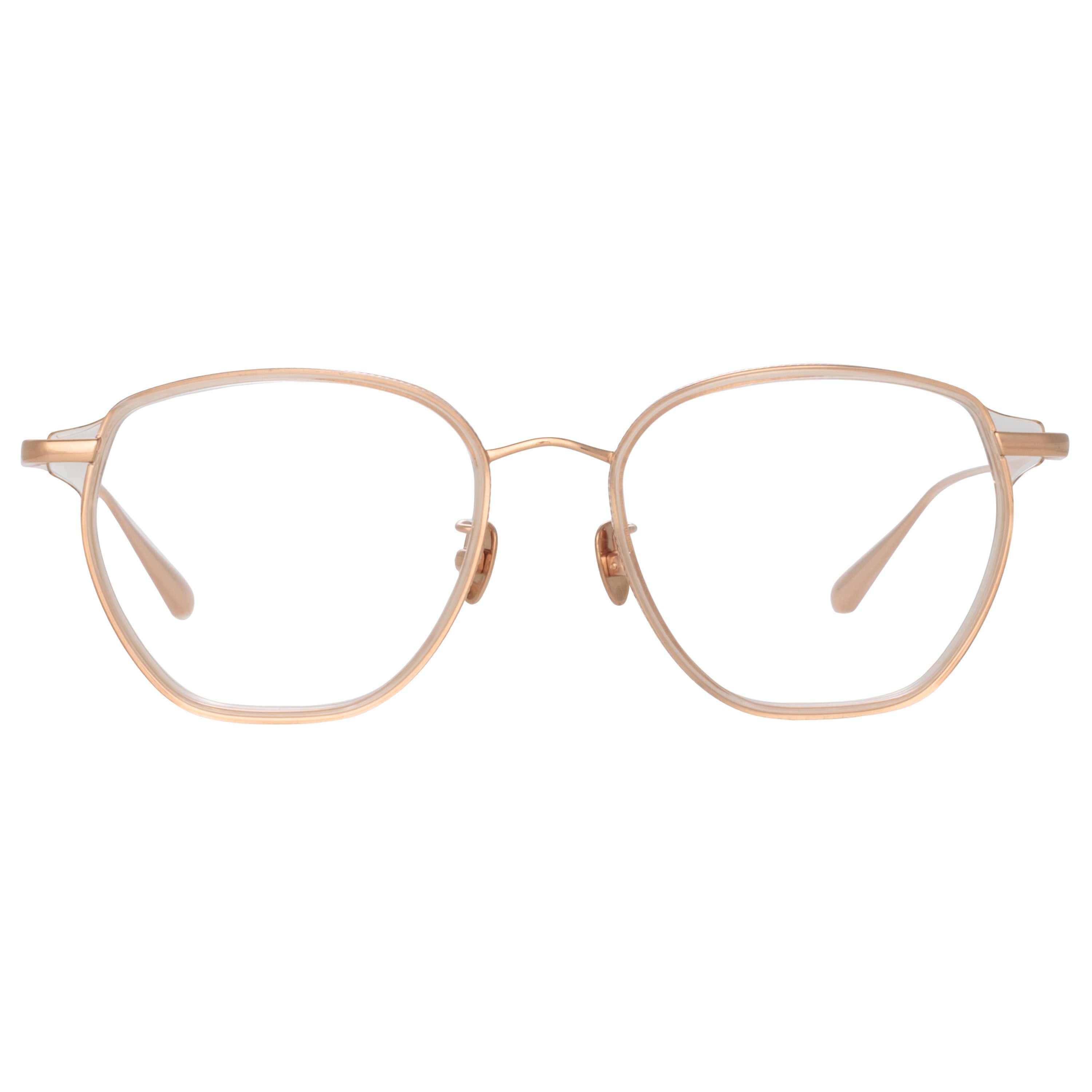 DANILO ANGULAR OPTICAL FRAME IN ROSE GOLD - 1