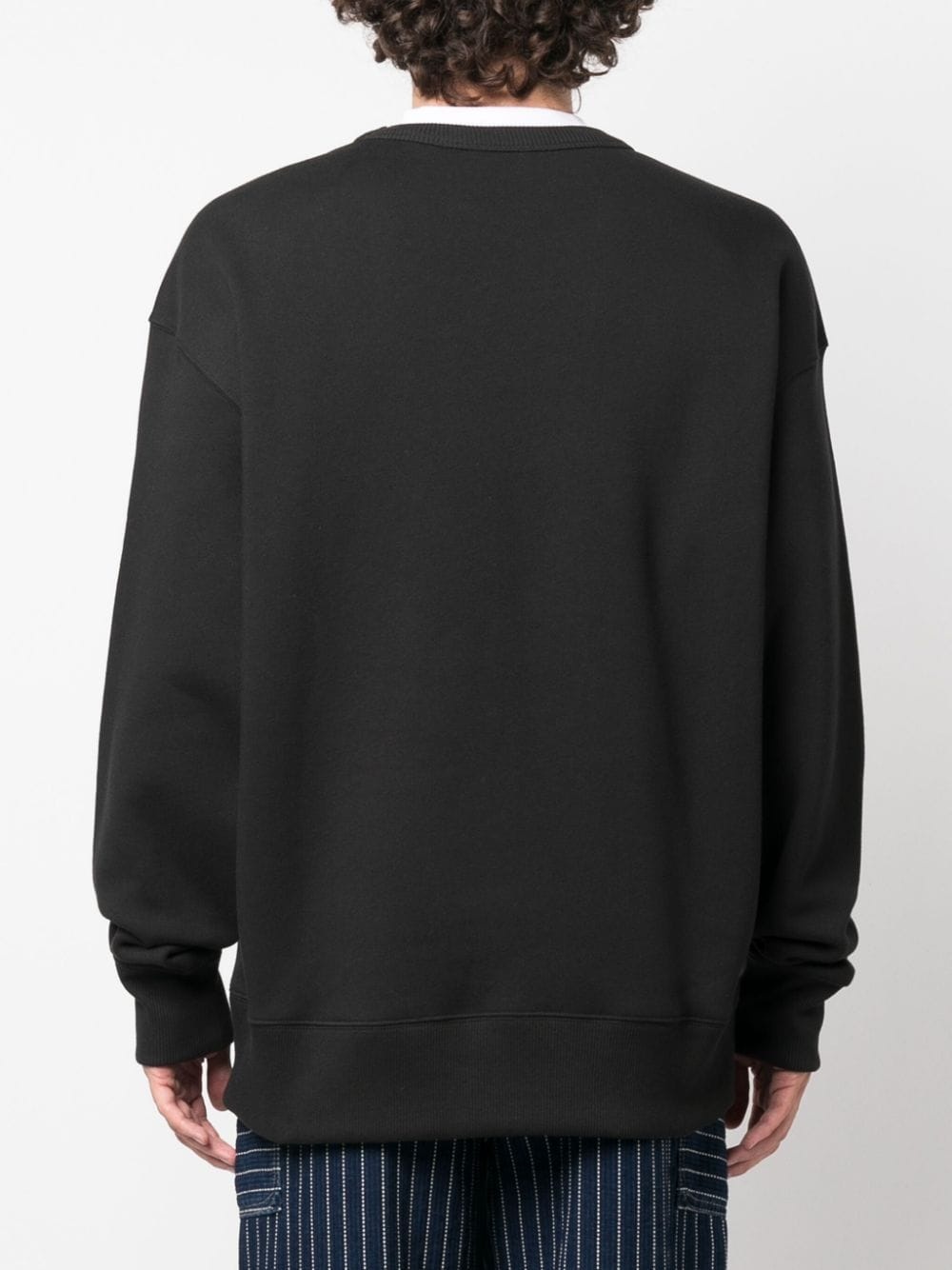 logo-print cotton sweatshirt - 4