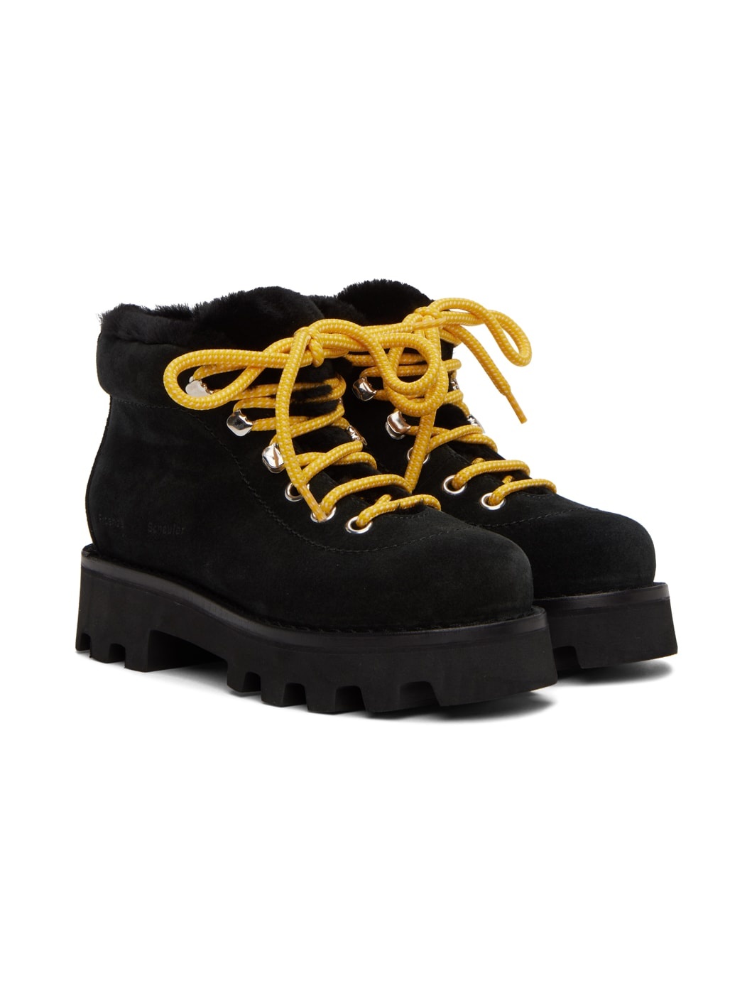 Black Suede Hiking Boots - 4