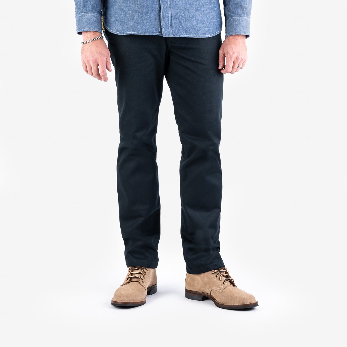 IH-731-NAV 12oz Heavy Cotton Relaxed Fit Chinos - Navy - 2