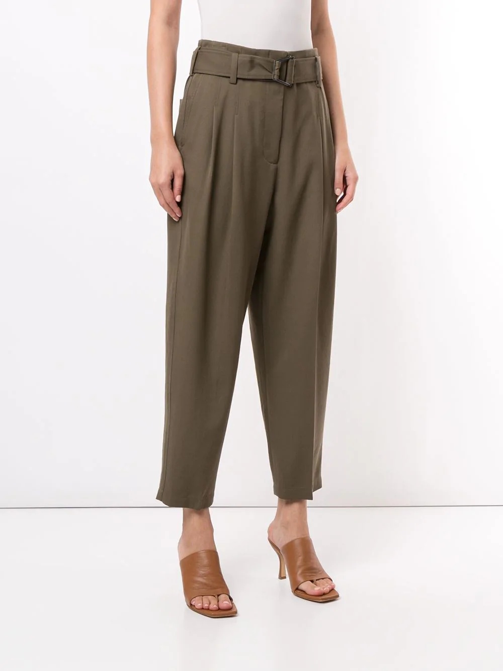 belted utility trousers - 3