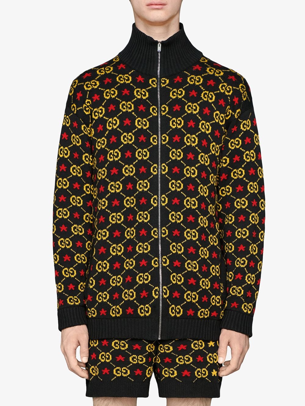 GG star cotton jacquard bomber jacket - 3