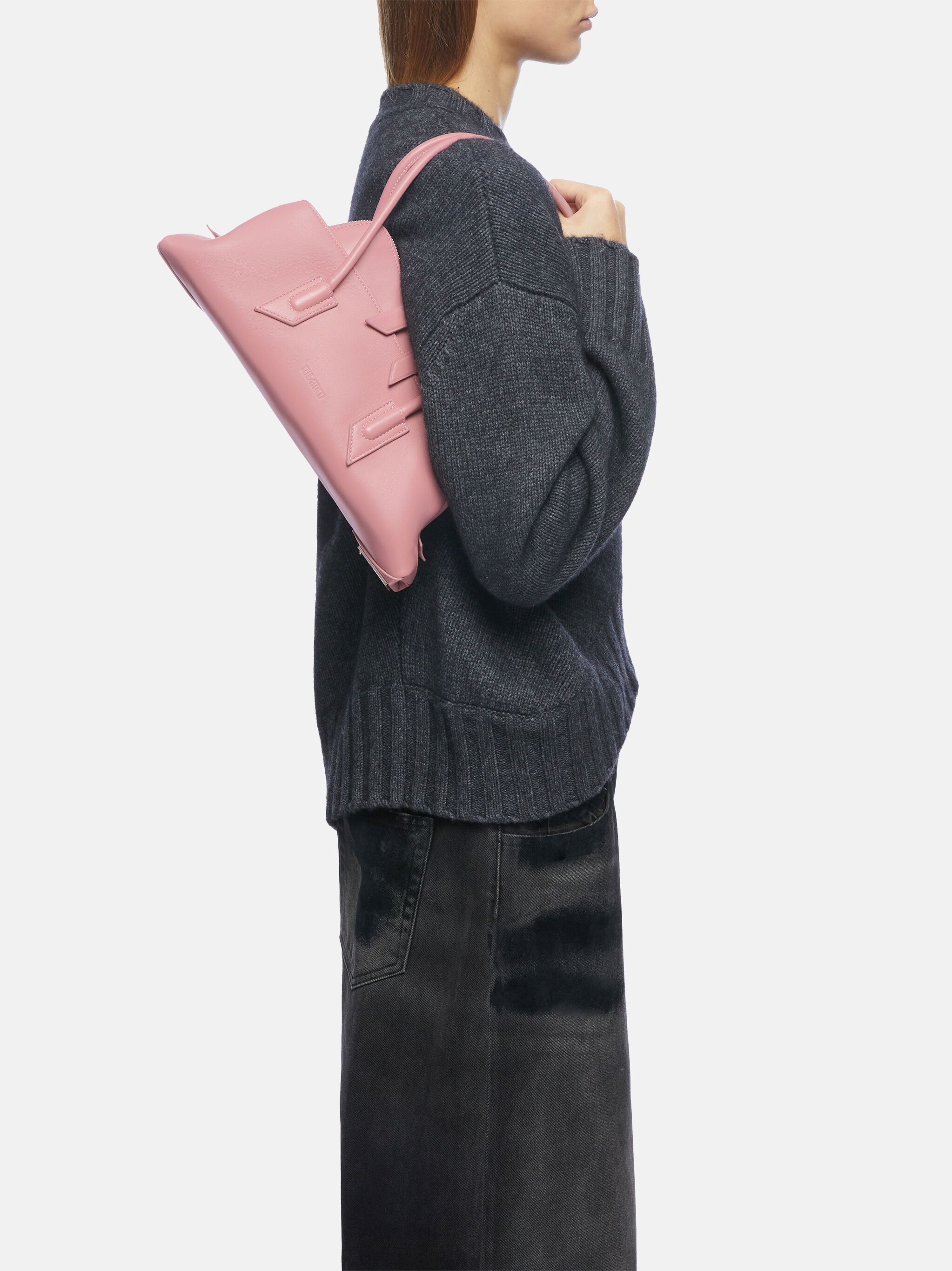 ''LA PASSEGGIATA SMALL'' PINK TOP HANDLE - 2