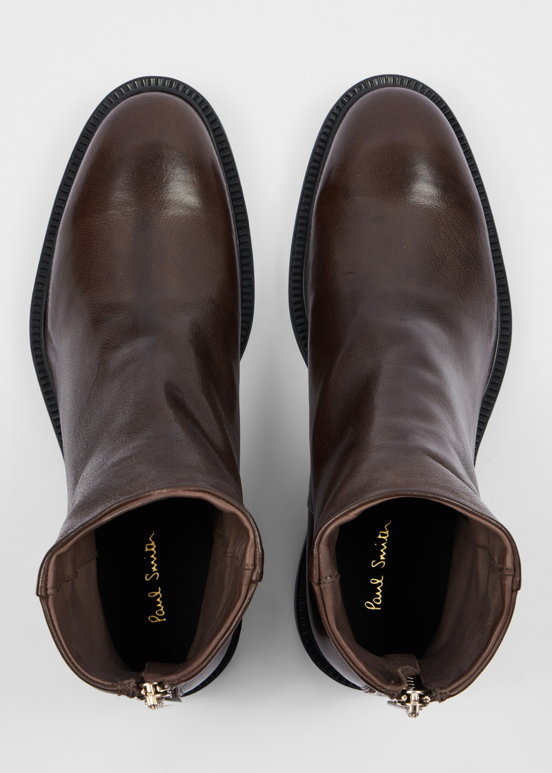 Brown Leather 'Nik' Boots 5