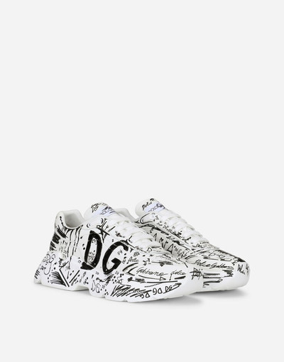 Dolce & Gabbana Hand-painted graffiti calfskin nappa Daymaster sneakers outlook