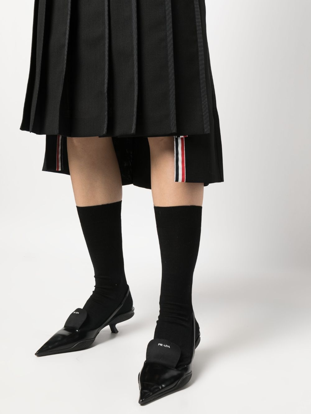 high-waisted pleated skirt - 5