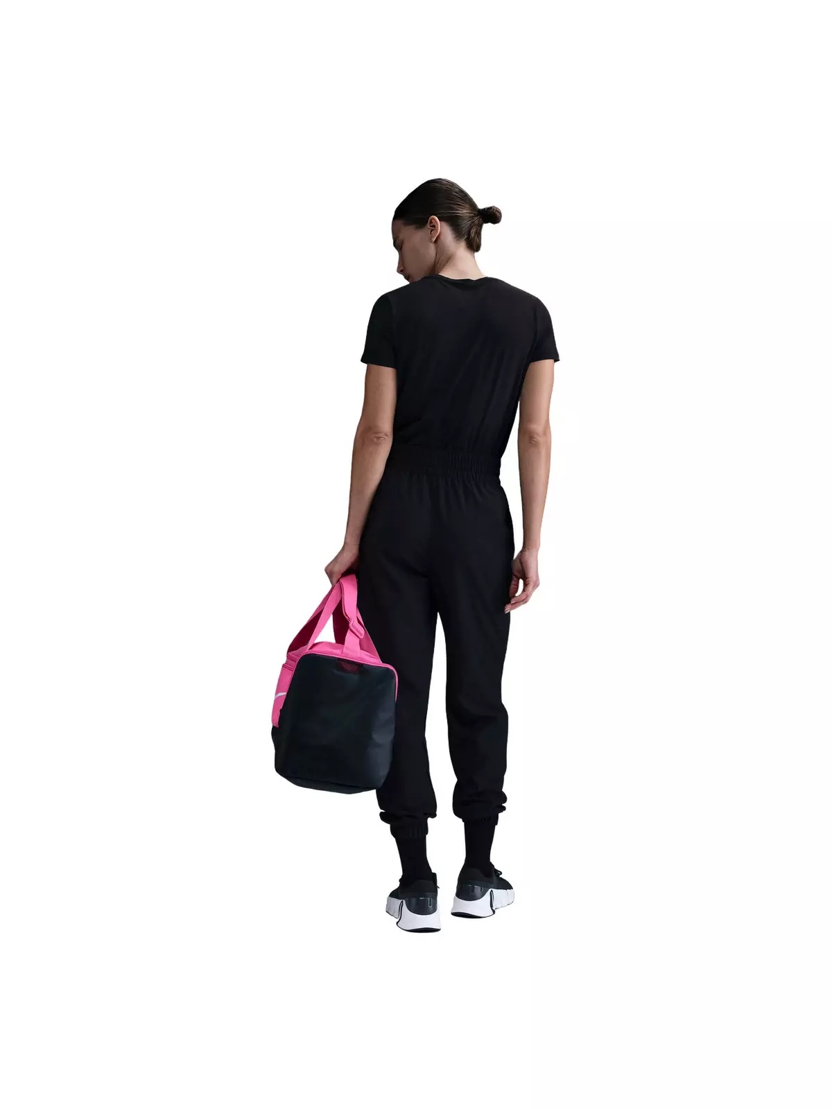 Women's One Dri-FIT High-Waisted 7/8 Joggers-Black - 4