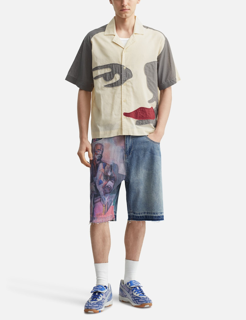 KidSuper PAINTED PANELED SHORTS outlook