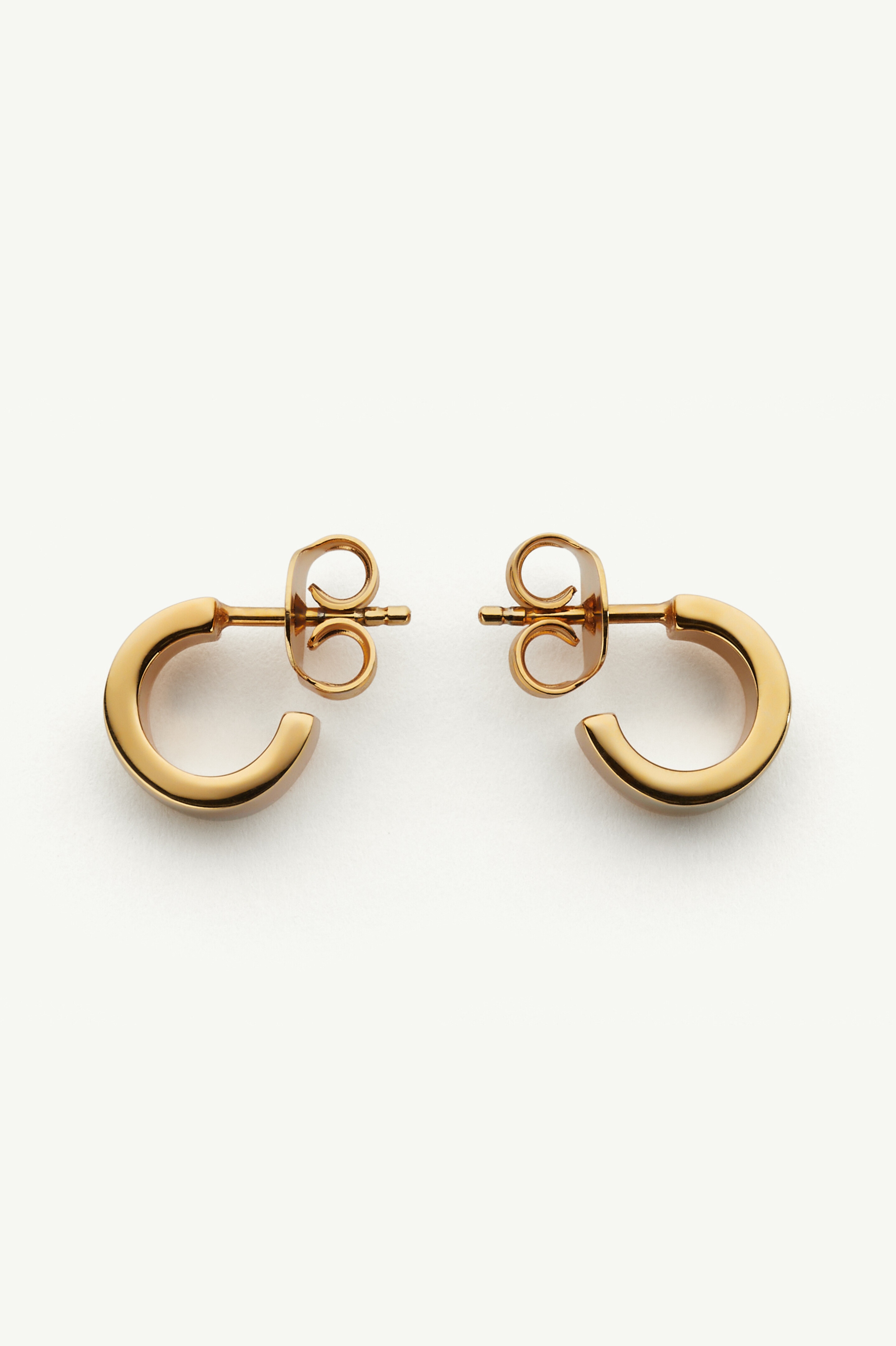 Numeric Minimal Signature Hoop Earrings - 3