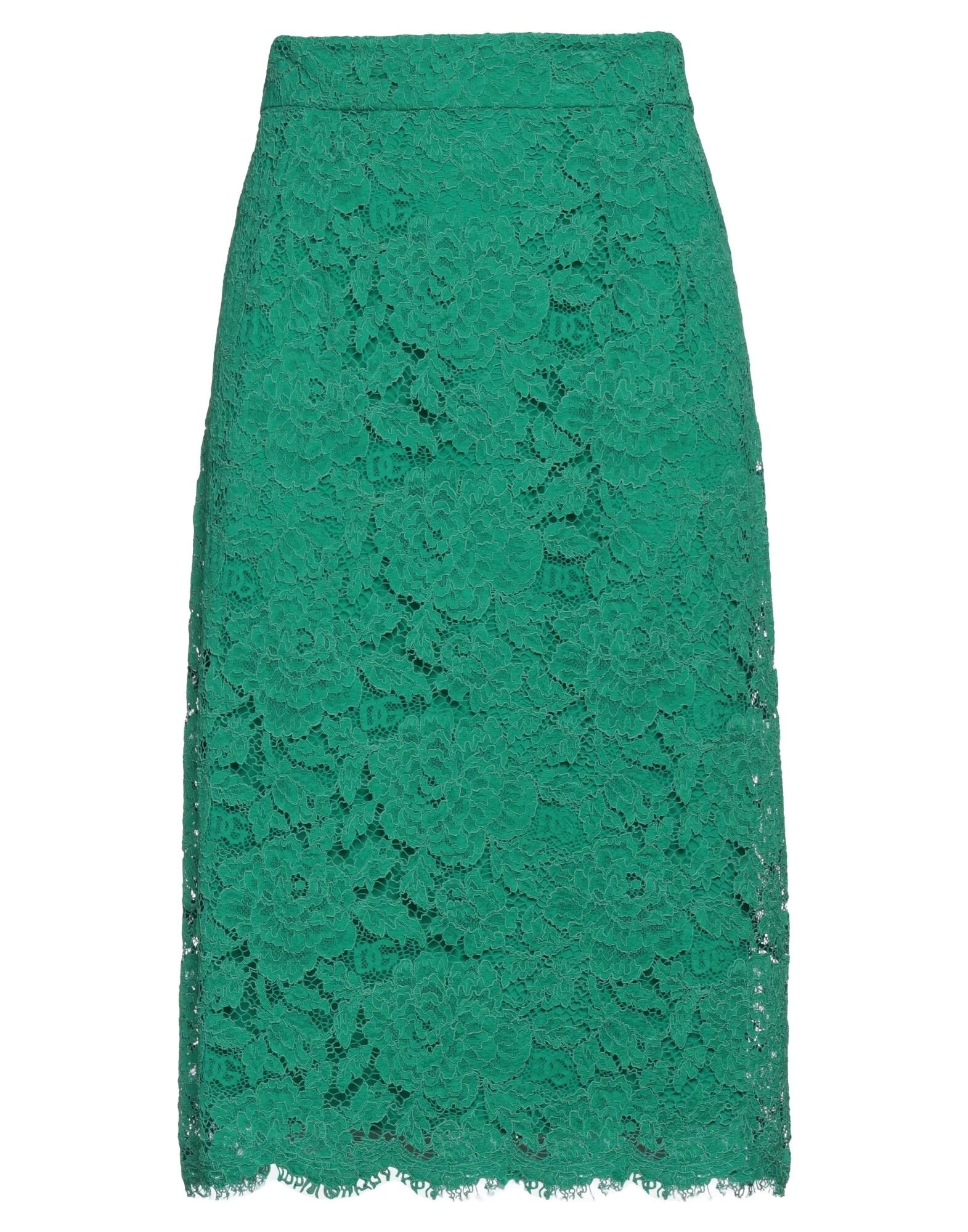 Emerald green Women's Midi Skirt - 1