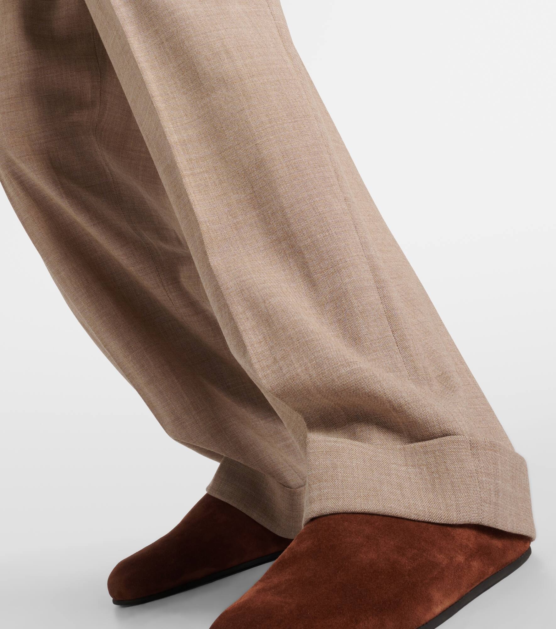 Tor virgin wool wide-leg pants - 5