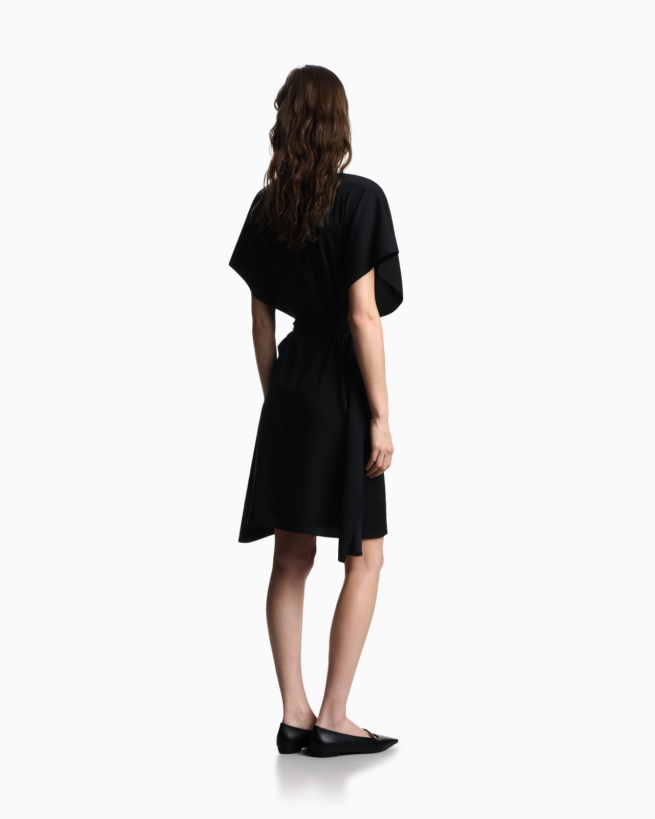 SATIN CRÊPE SASH DRESS - 3