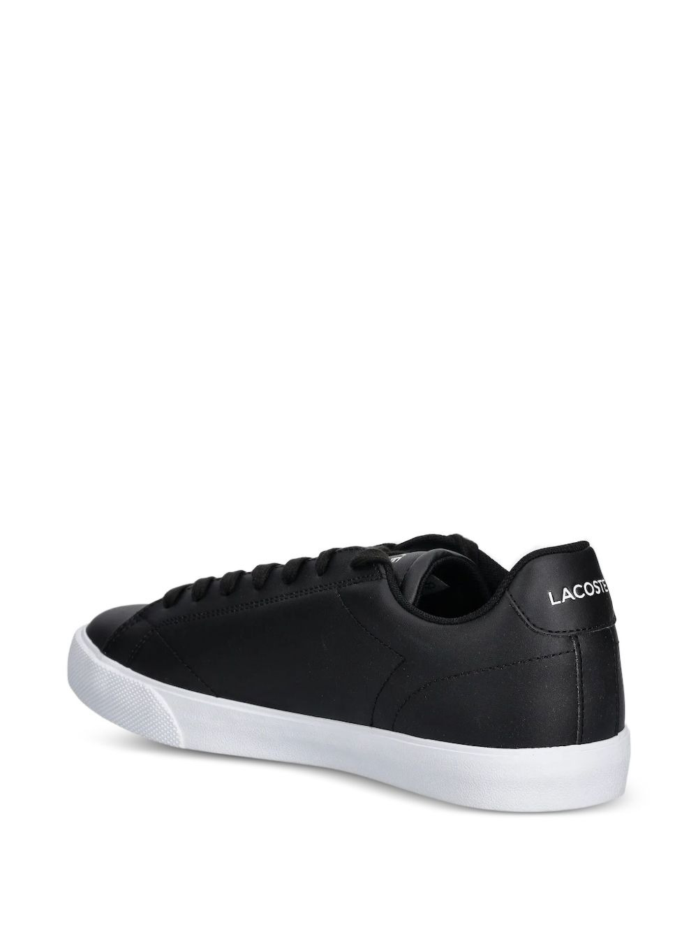 leather logo-detail sneakers - 3
