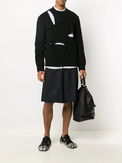 Comme des Garçons SHIRT cut up long-sleeve jumper outlook