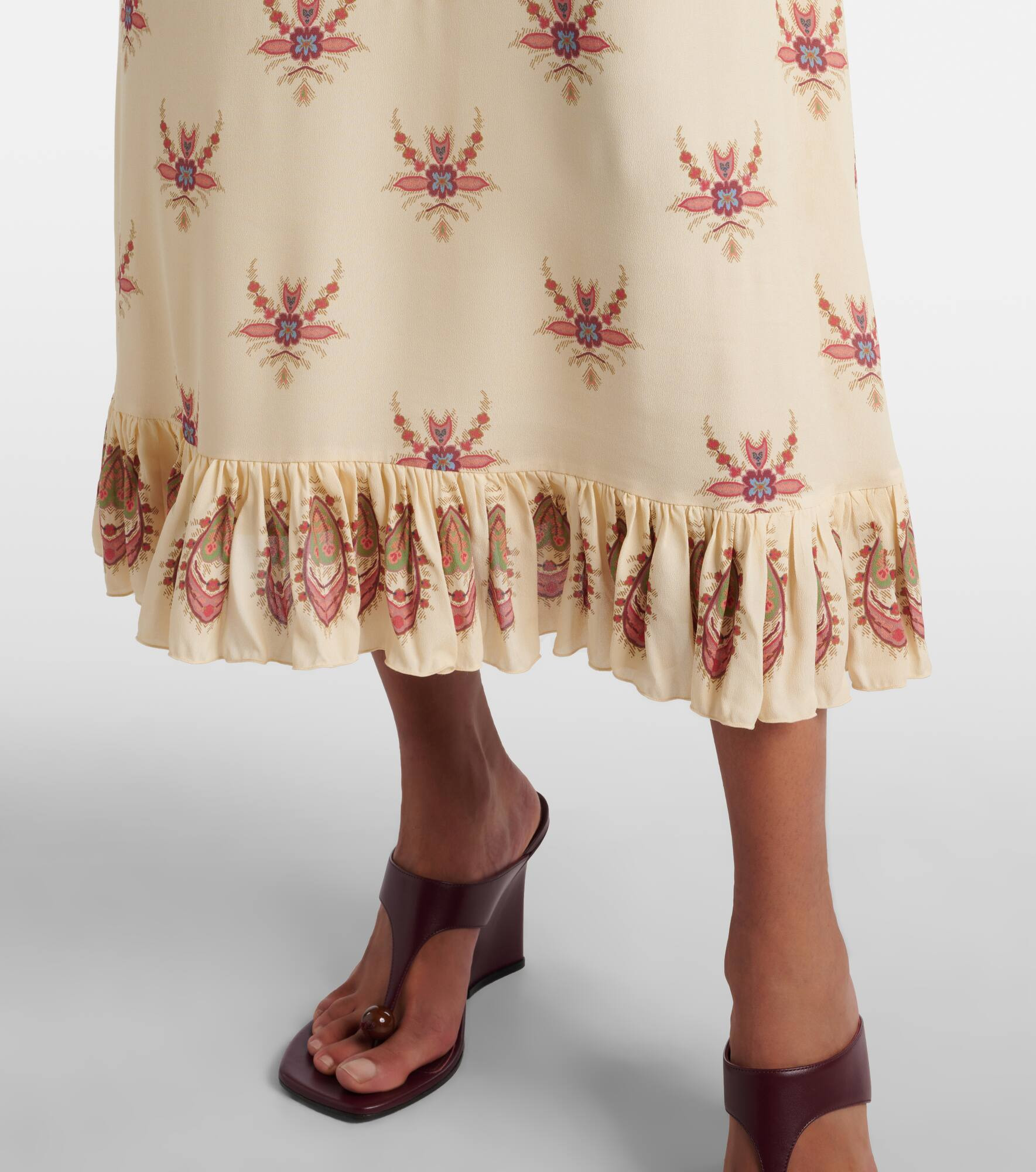 Cutout printed midi dress - 5