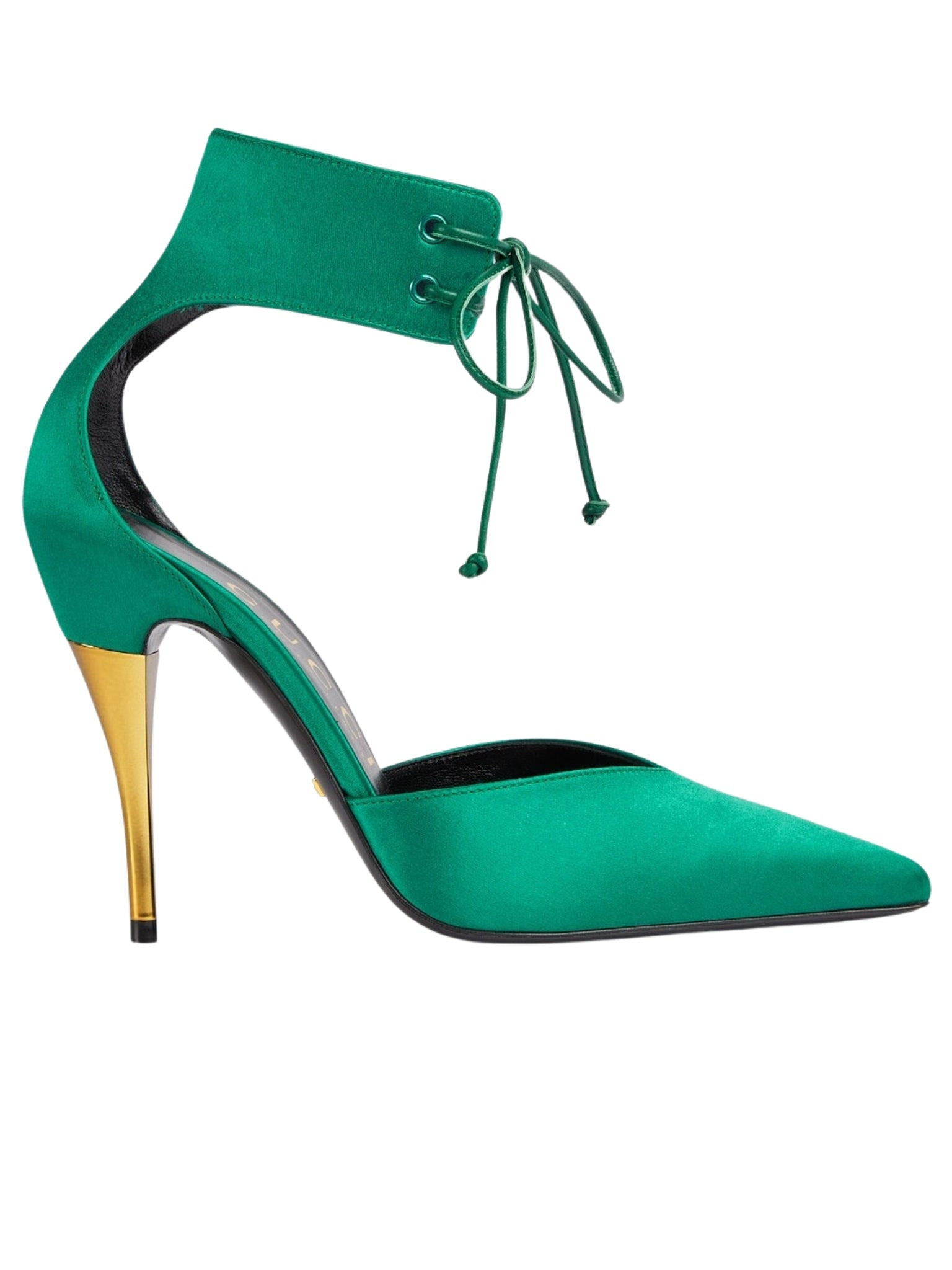Lace-up satin Pump - 7