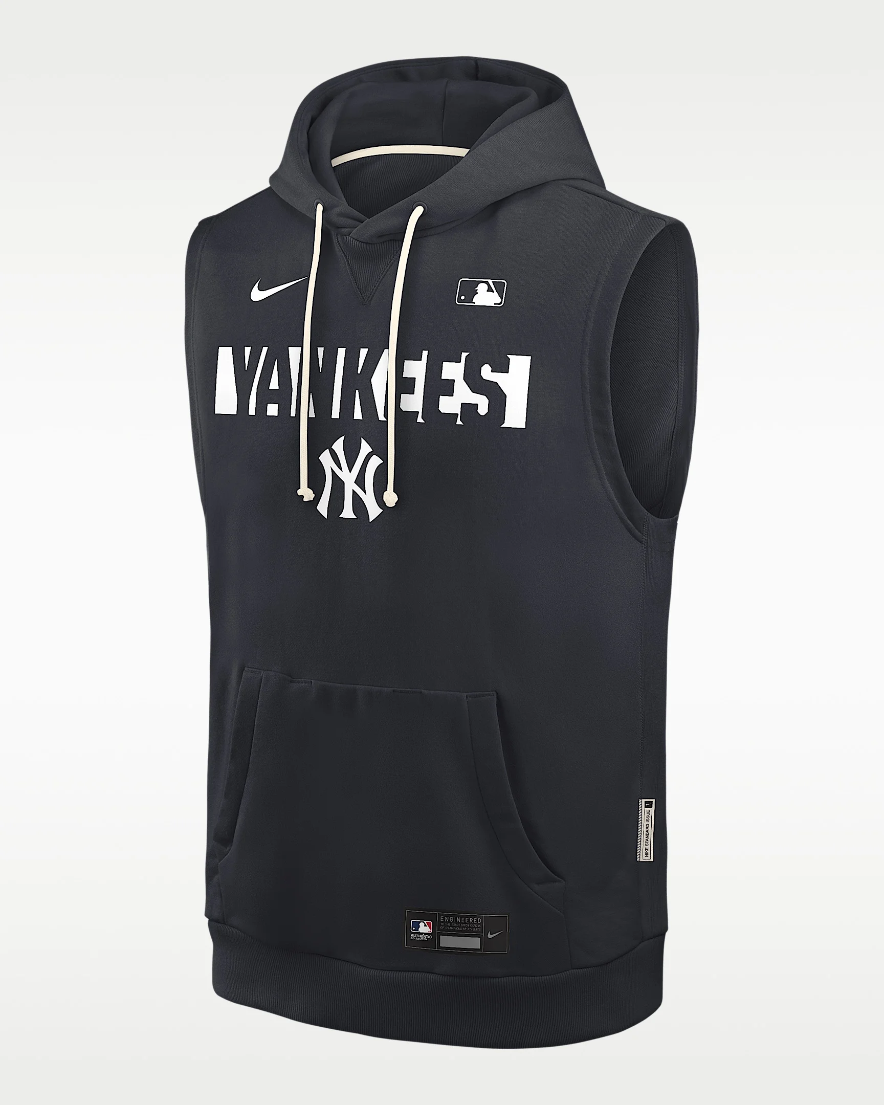 New York Yankees Authentic Collection Standard Issue Men's Nike Dri-FIT MLB Sleeveless Pullover Hood - 1