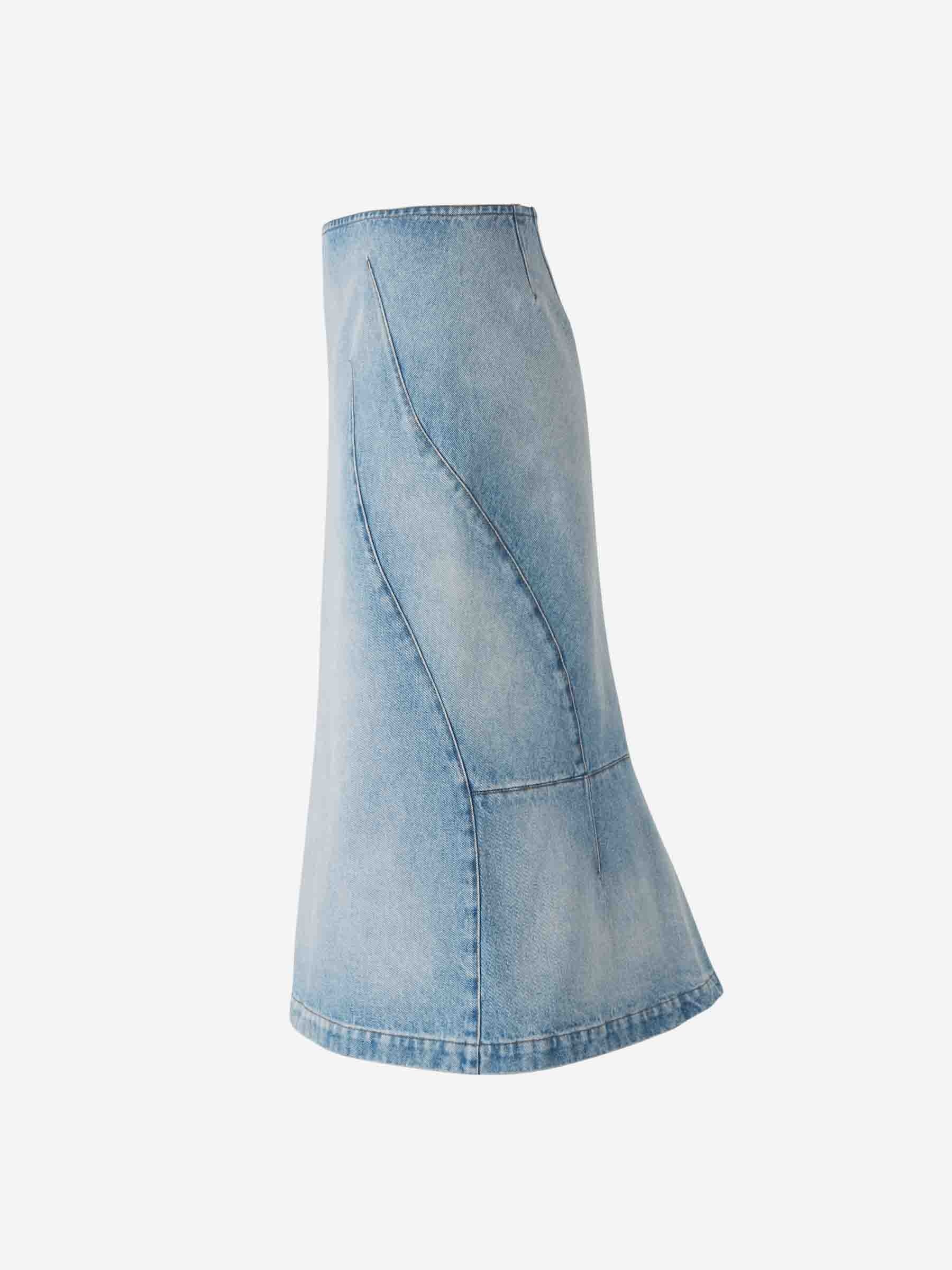 DENIM MIDI SKIRT - 2