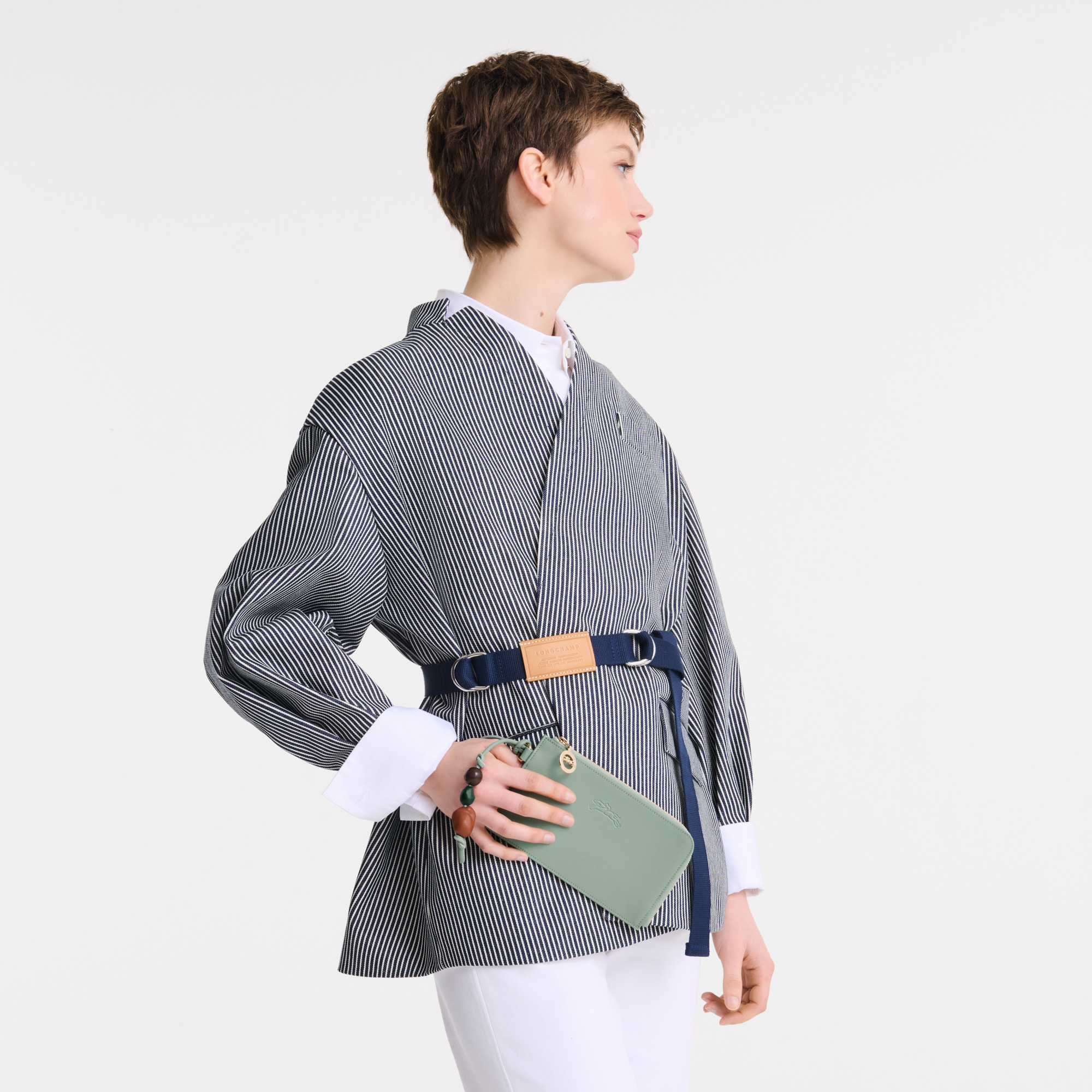 Le Pliage Xtra Pouch Celadon - Leather - 2