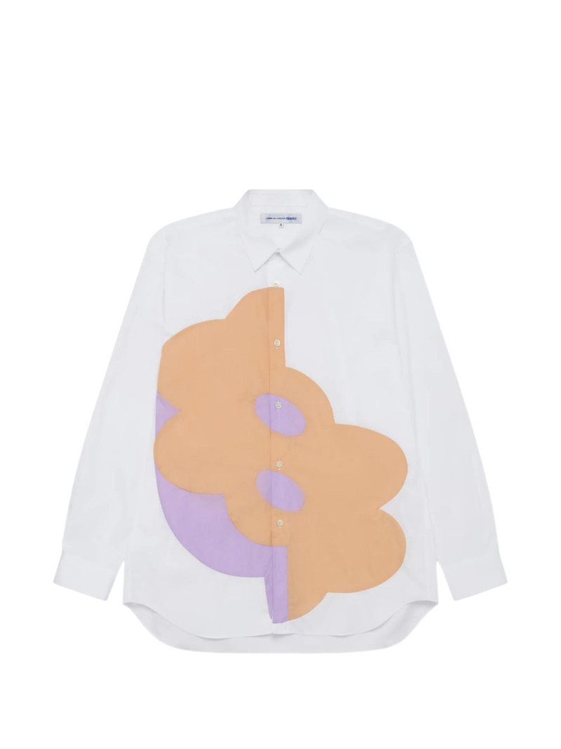print-detail long-sleeve shirt 1