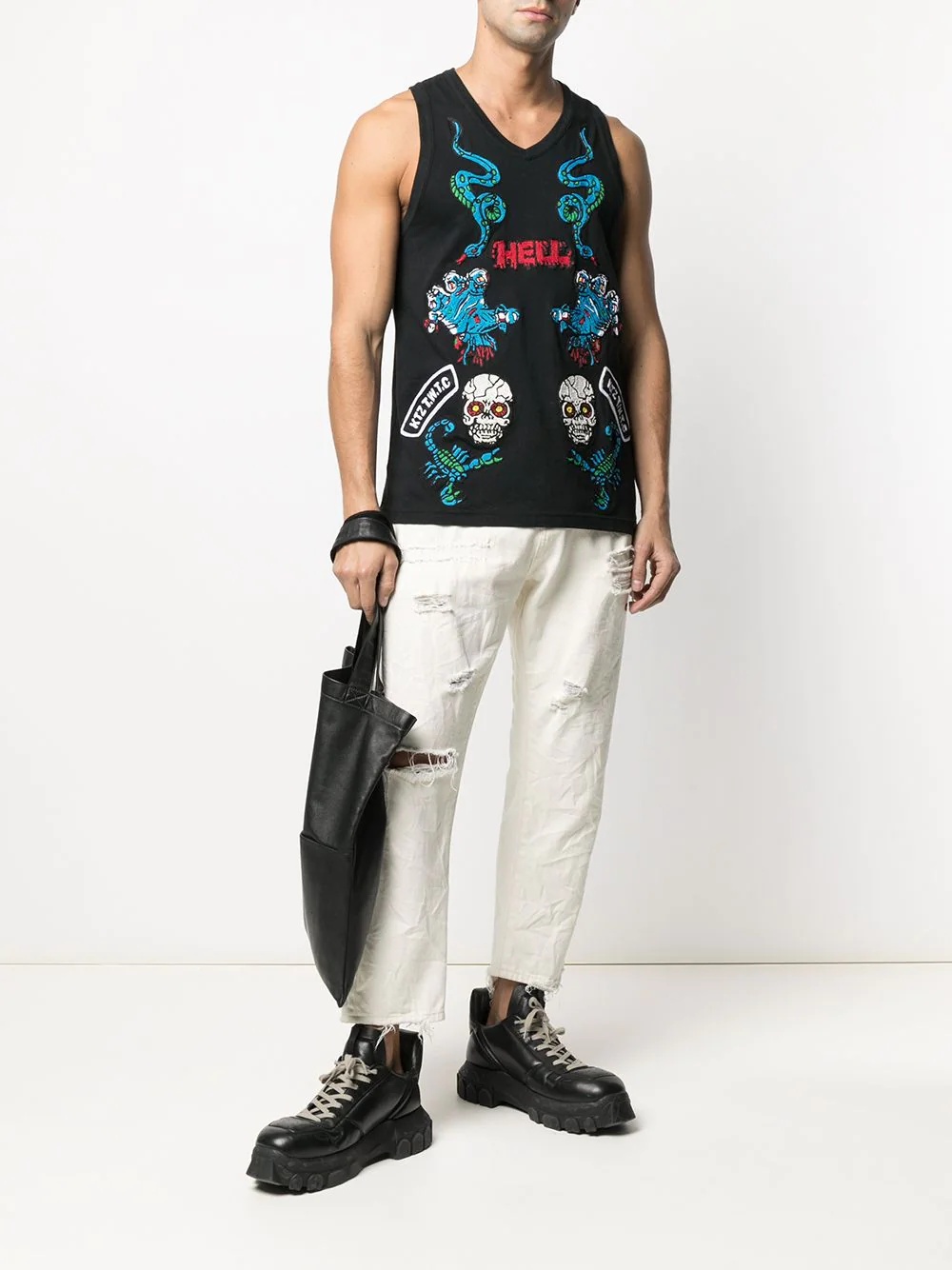 Patches unisex vest top - 3