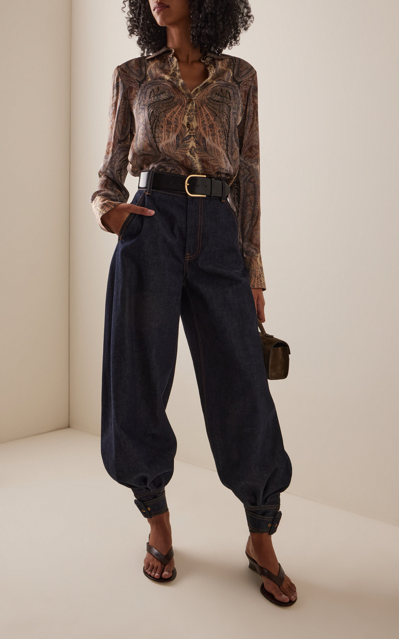 Hypnotic Denim Harem Cotton Blend Pant dark wash 3
