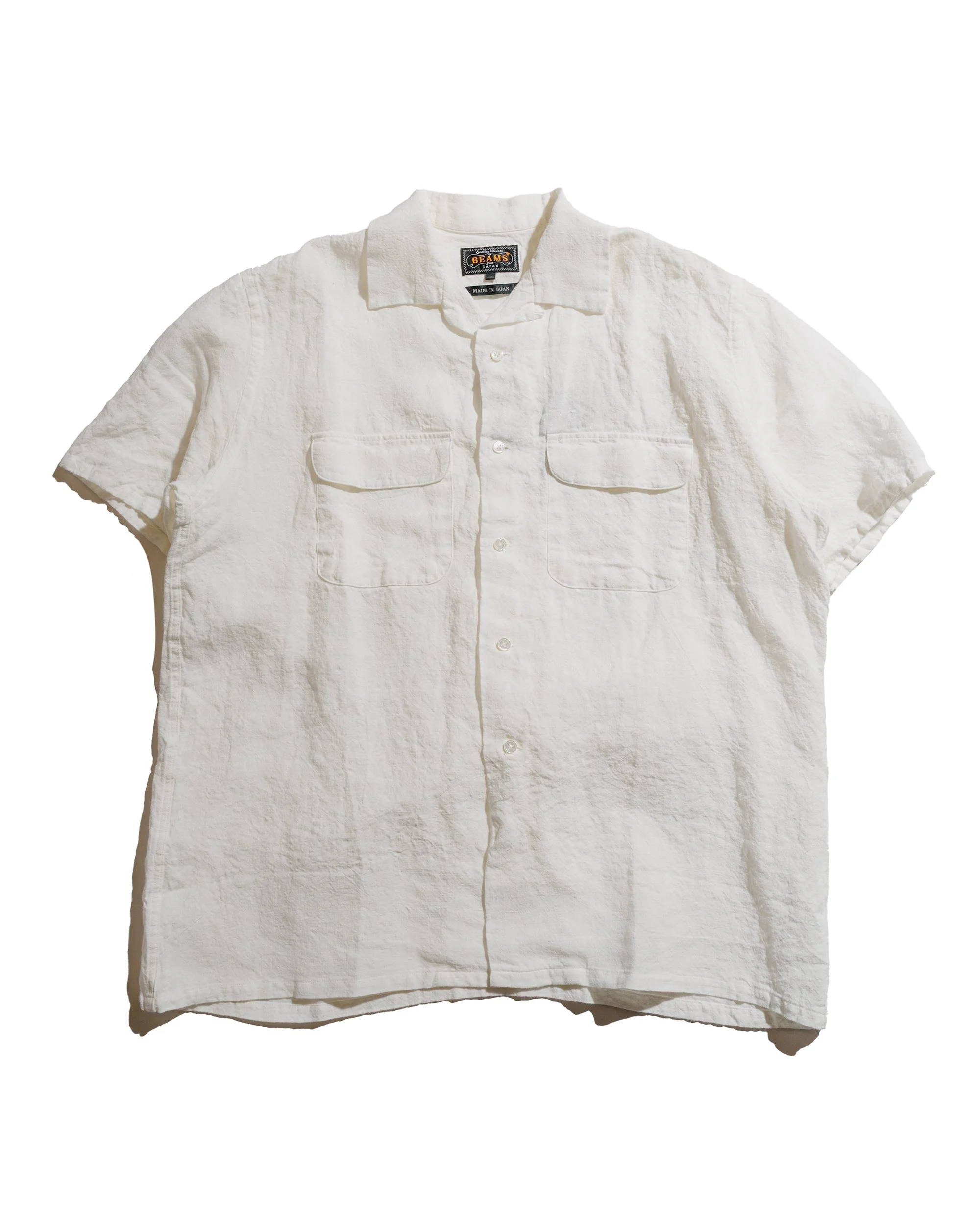 Open Collar 1/40 Linen White - 1