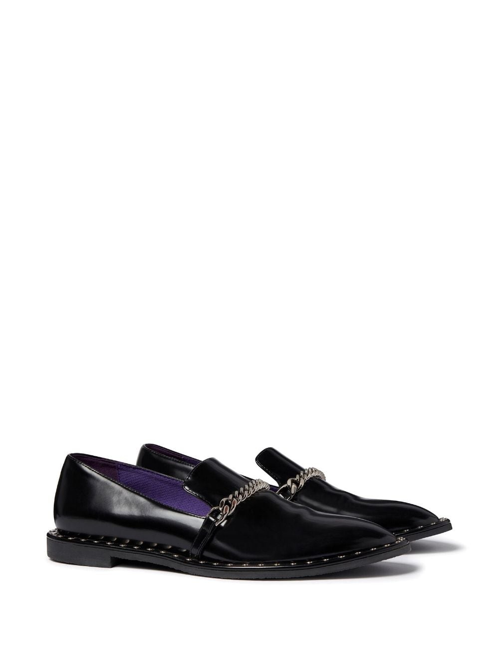 Falabella chain-link detailing loafers - 2