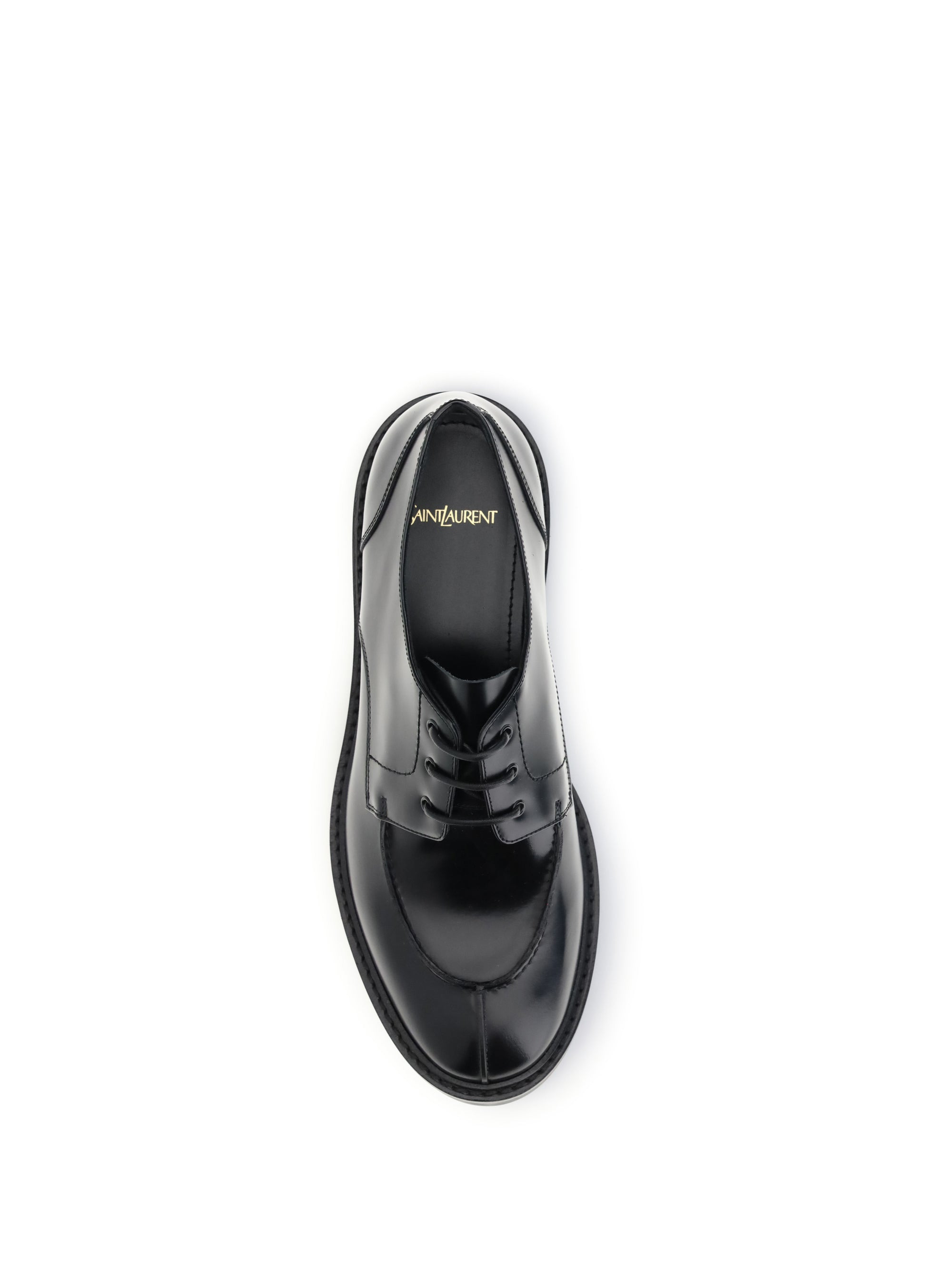 Saint Laurent Men Leather Lace-Ups - 4