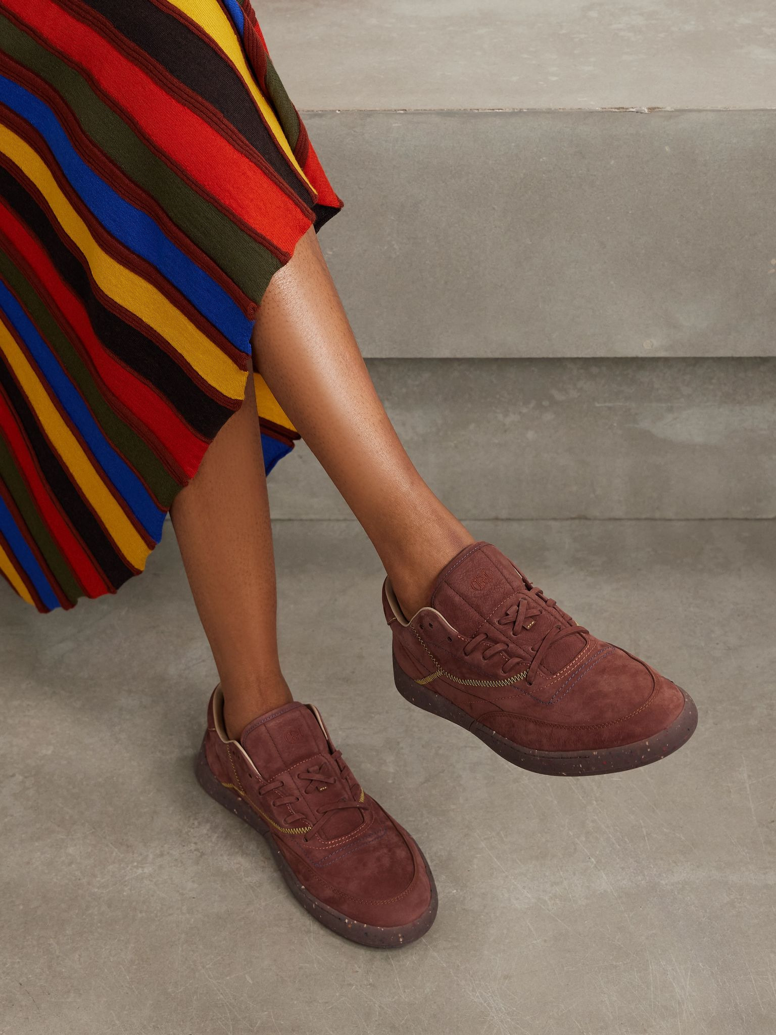 Ohio suede sneakers Burgundy - 2