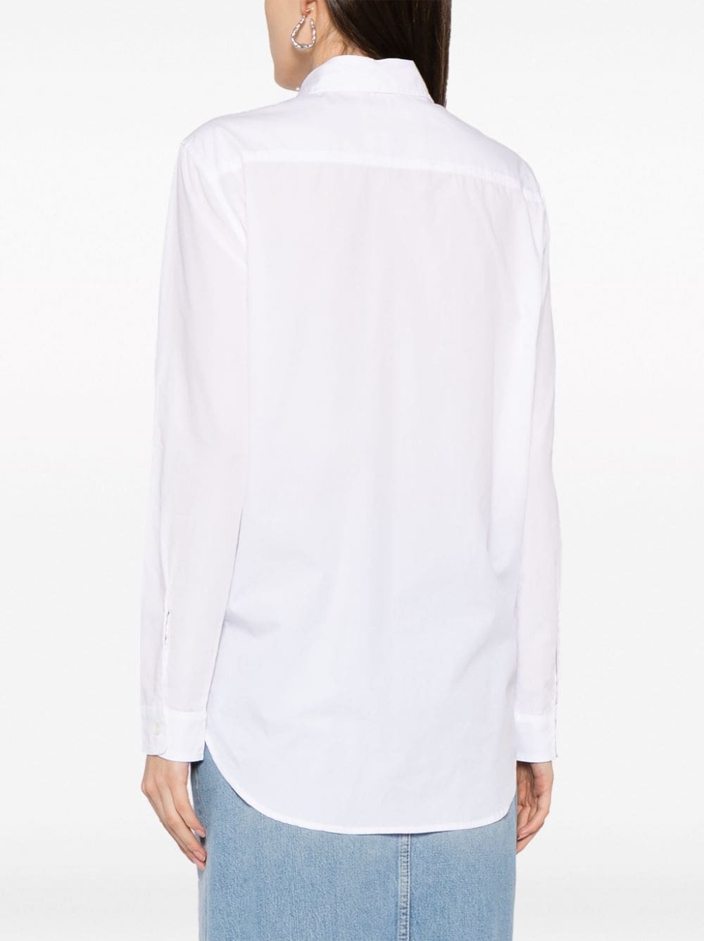 foldout layered cotton shirt - 4