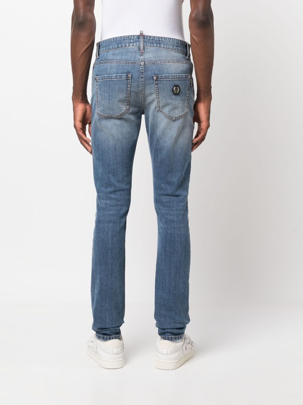 logo-patch skinny jeans - 4