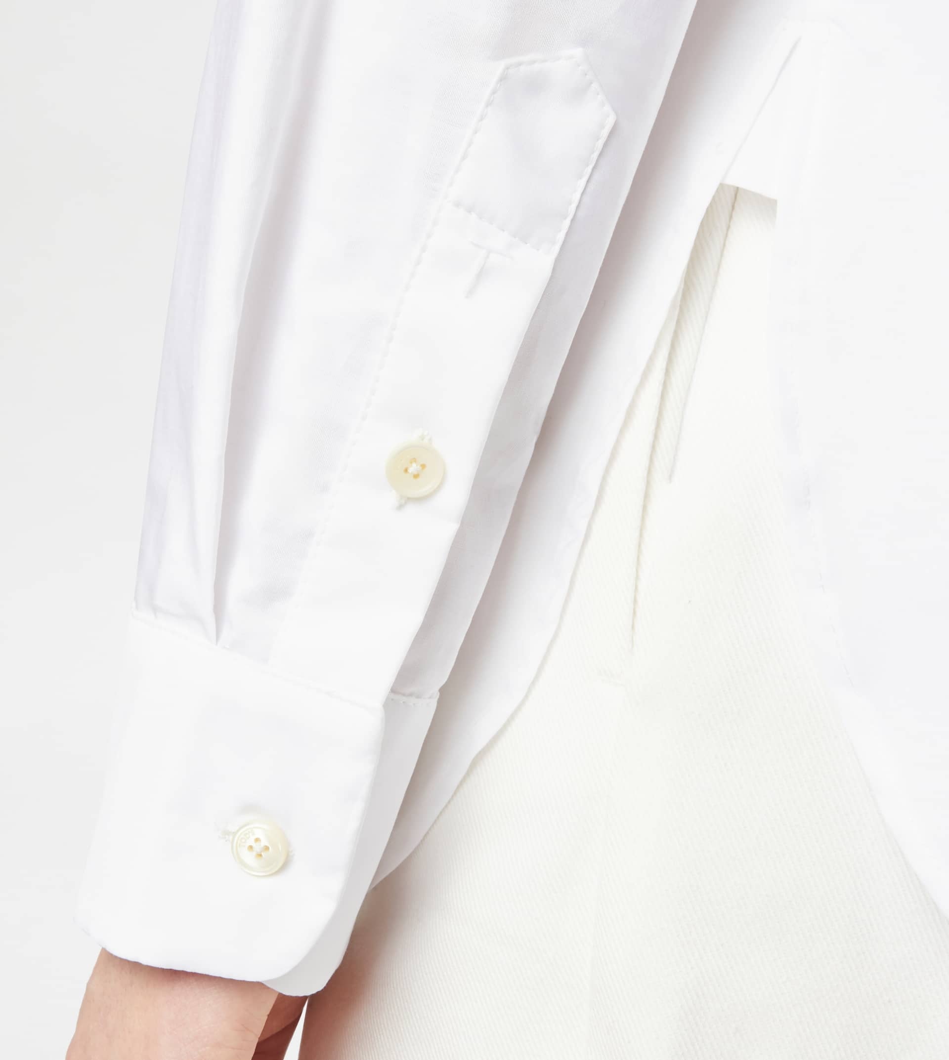 SHIRT IN COTTON - WHITE - 4