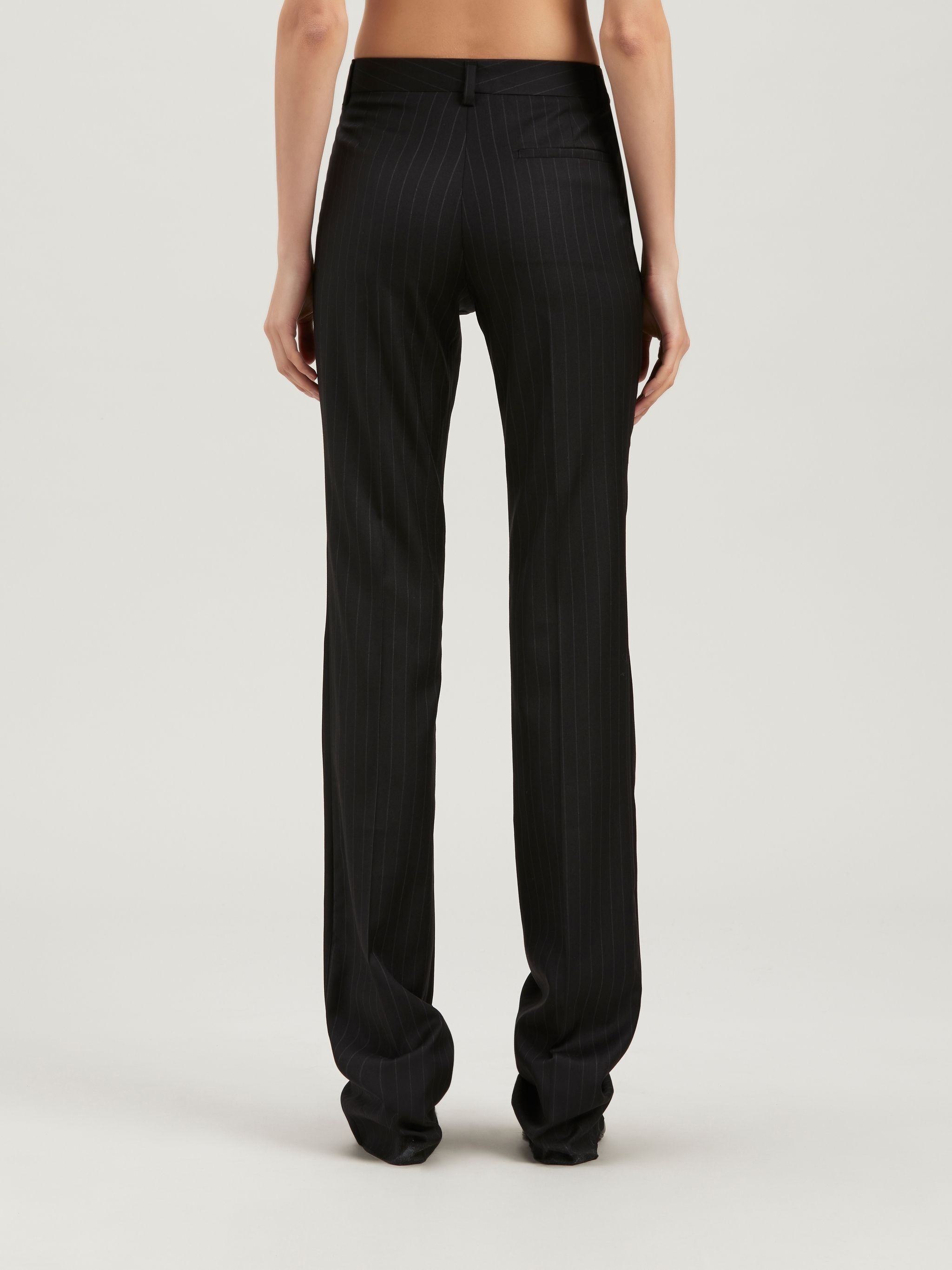 PINSTRIPES SLIM SUIT PANTS - 5