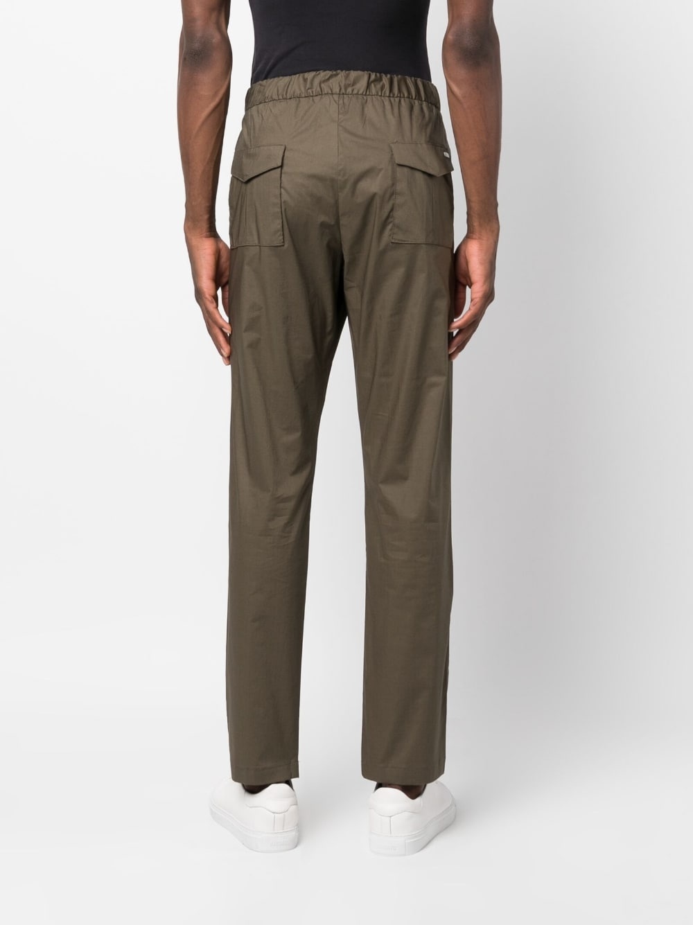 drawstring straight-leg trousers - 4