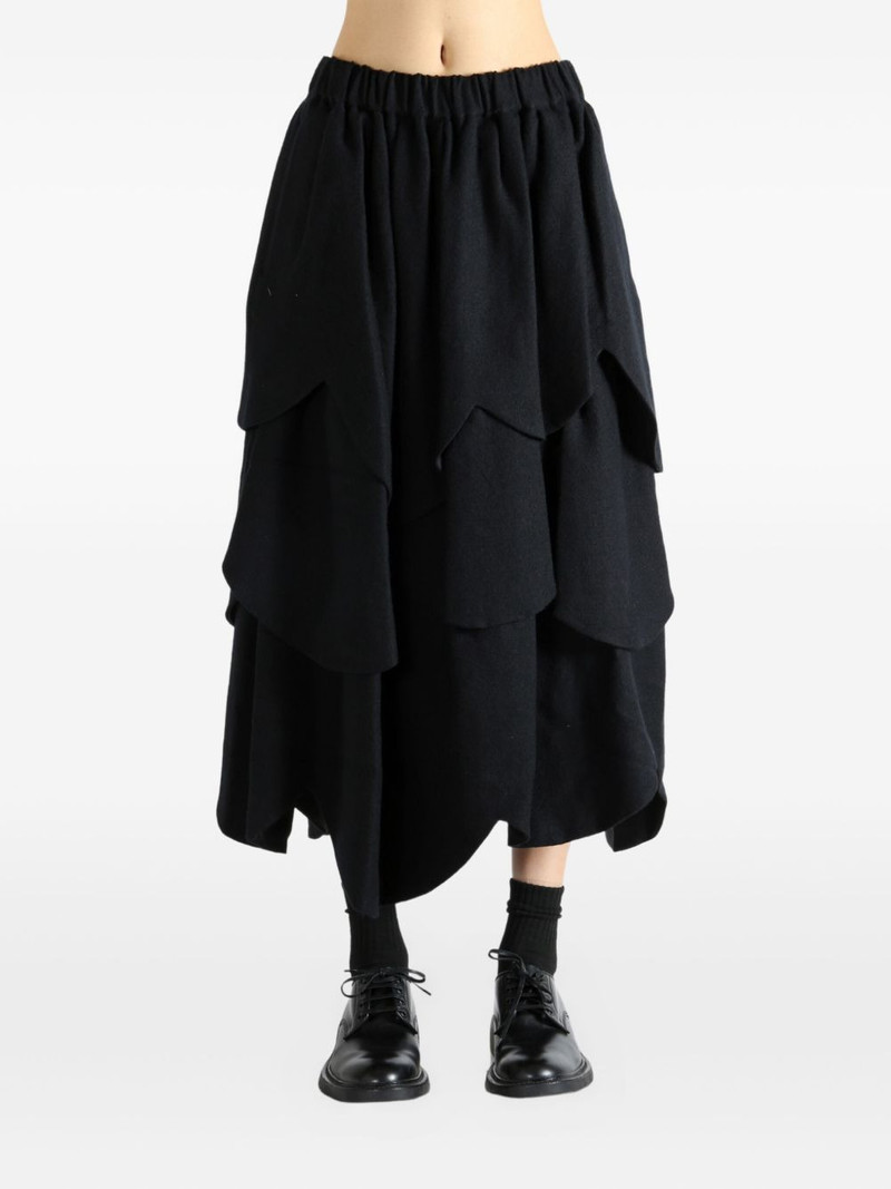 Noir Kei Ninomiya layered petal skirt outlook