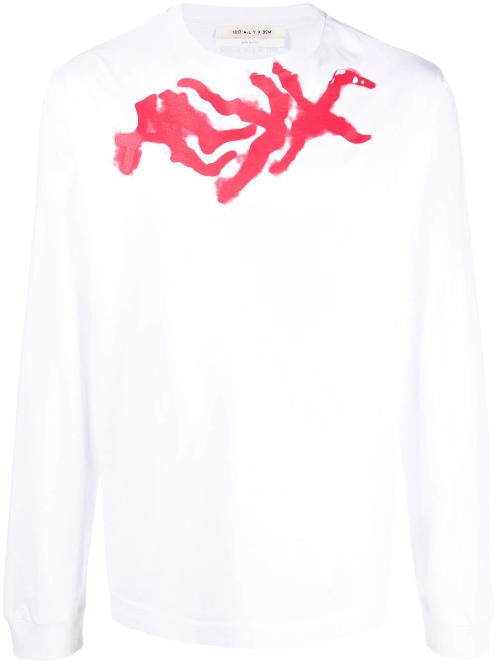 Spray-logo long-sleeved T-shirt - 1