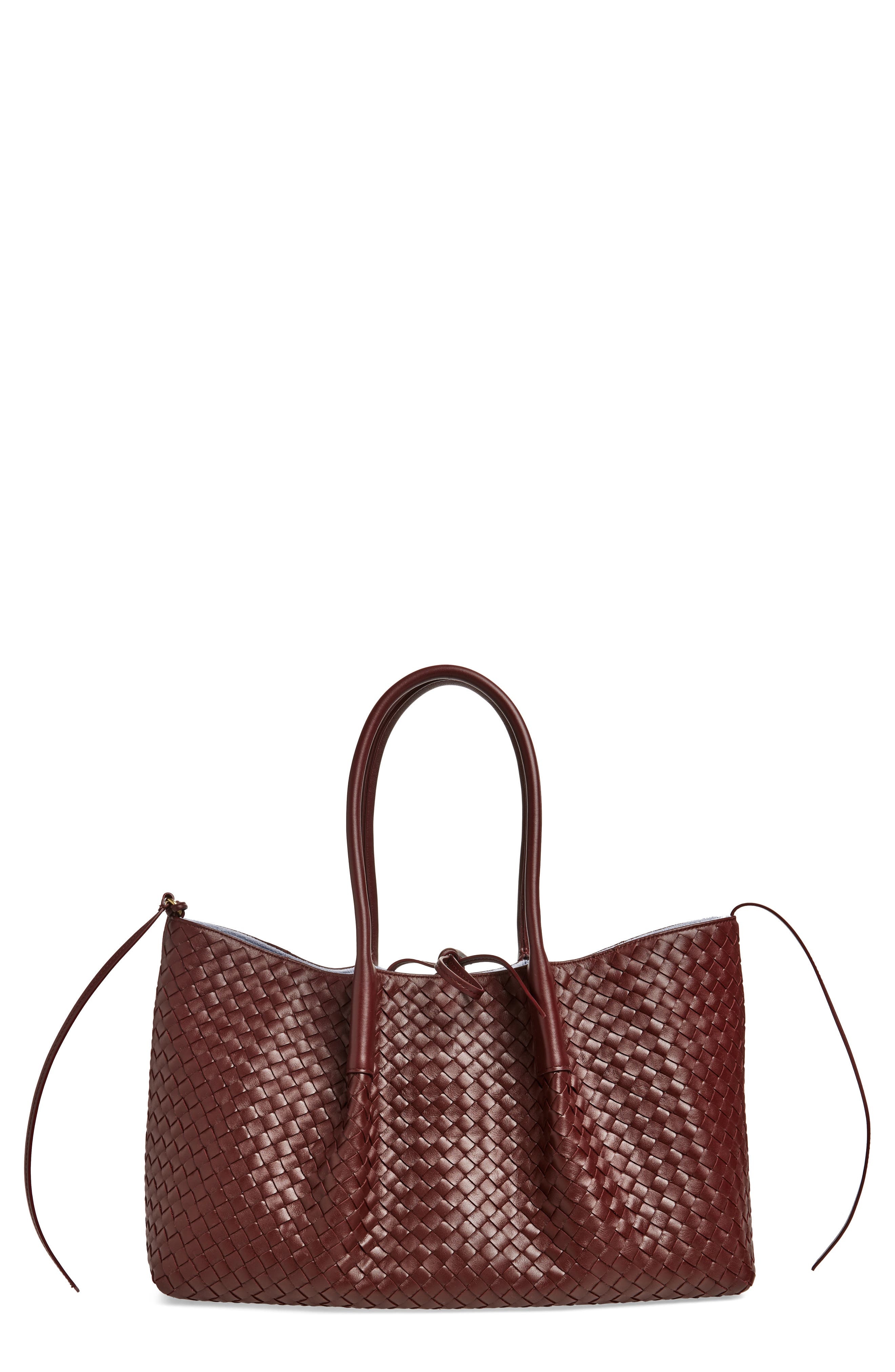 Bottega Veneta Leather & Suede Reversible Tote in Madder Brown/Lunar-M B at Nordstrom - 1