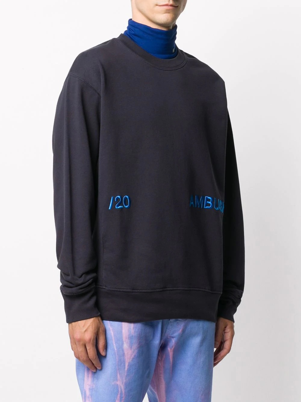 embroidered-logo sweatshirt - 4