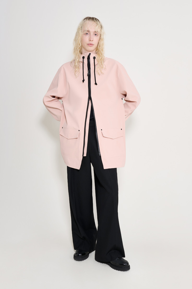 Stockholm Patch Raincoat Pale Pink 1